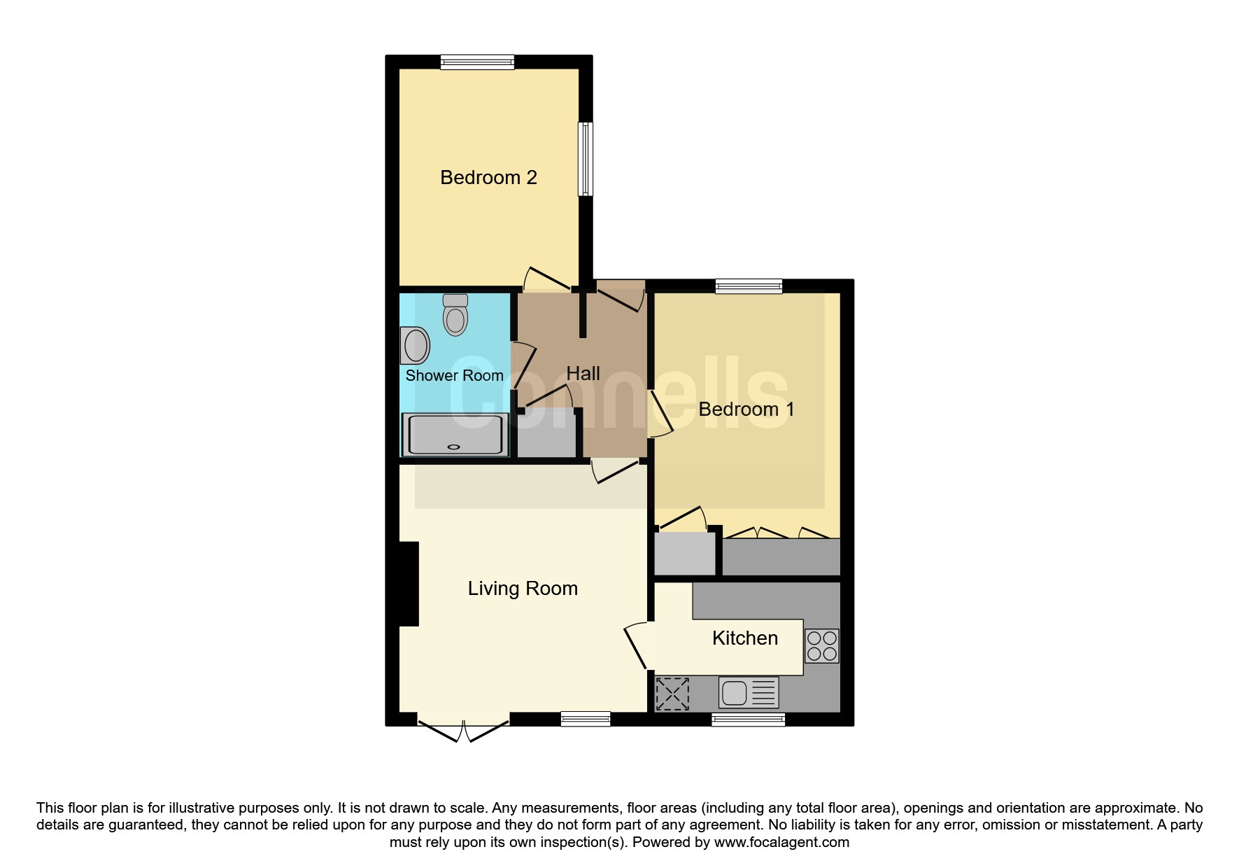 Brook Farm Court, Belmont, Hereford HR2, 2 bedroom semidetached