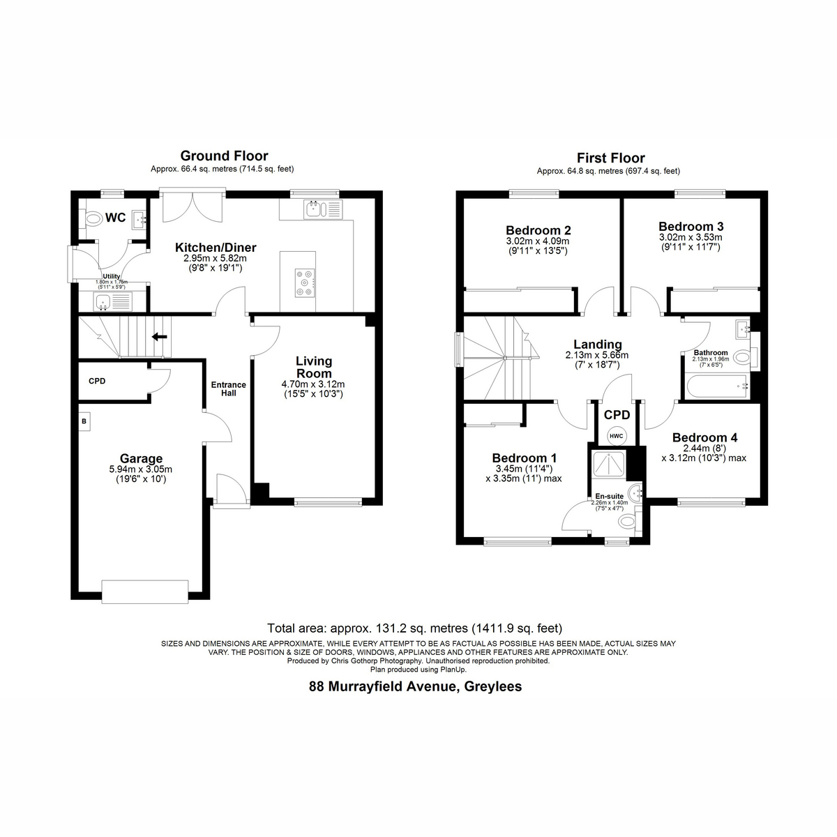 88, Murrayfield Avenue, Sleaford floorplan