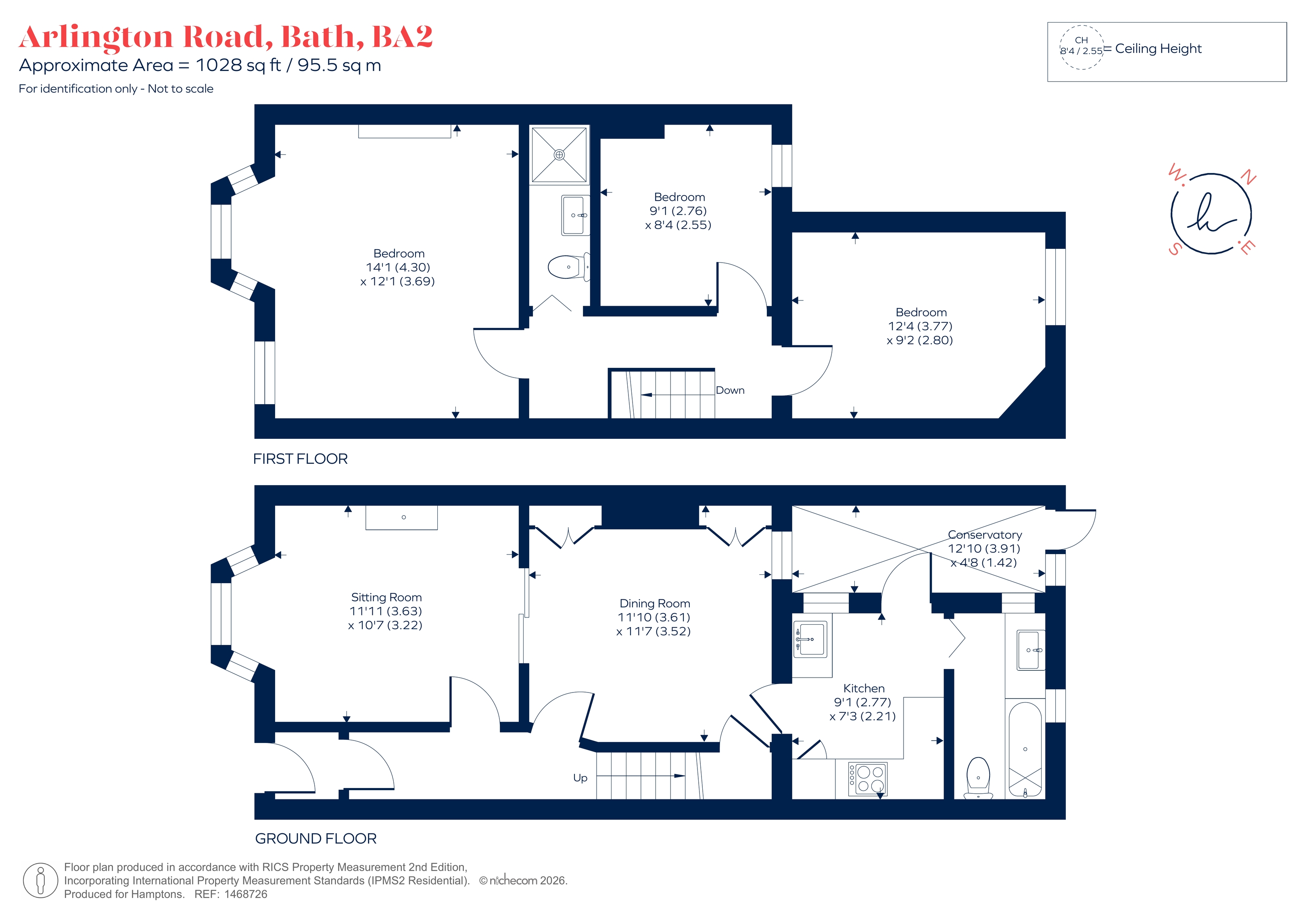9, Arlington Road, Bath floorplan