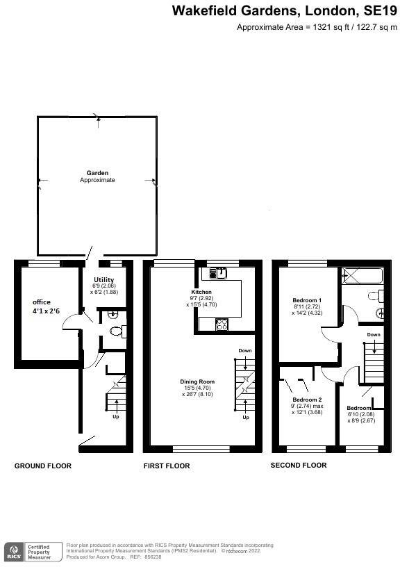 8, Wakefield Gardens, London floorplan
