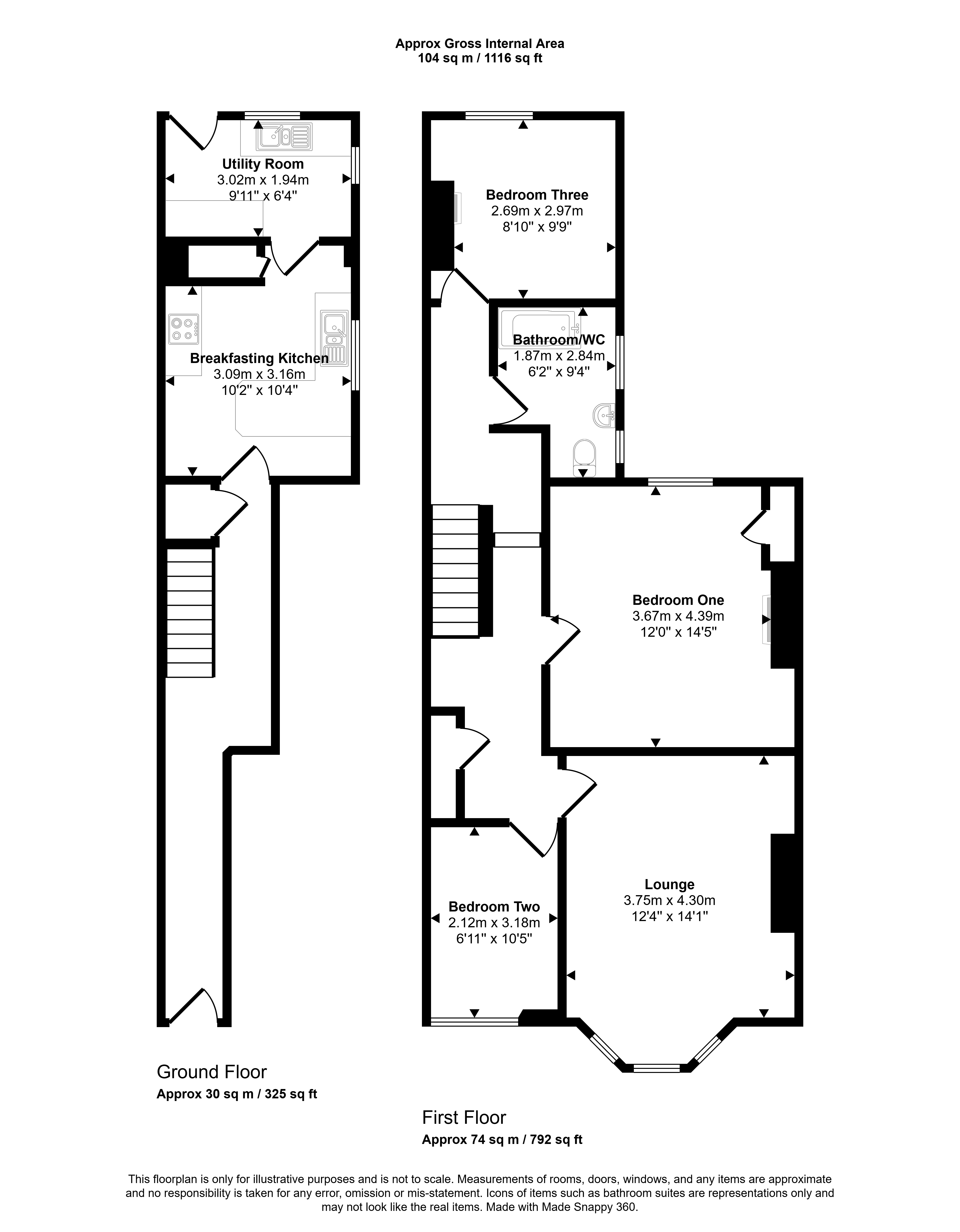 256, Chillingham Road, Newcastle upon Tyne floorplan