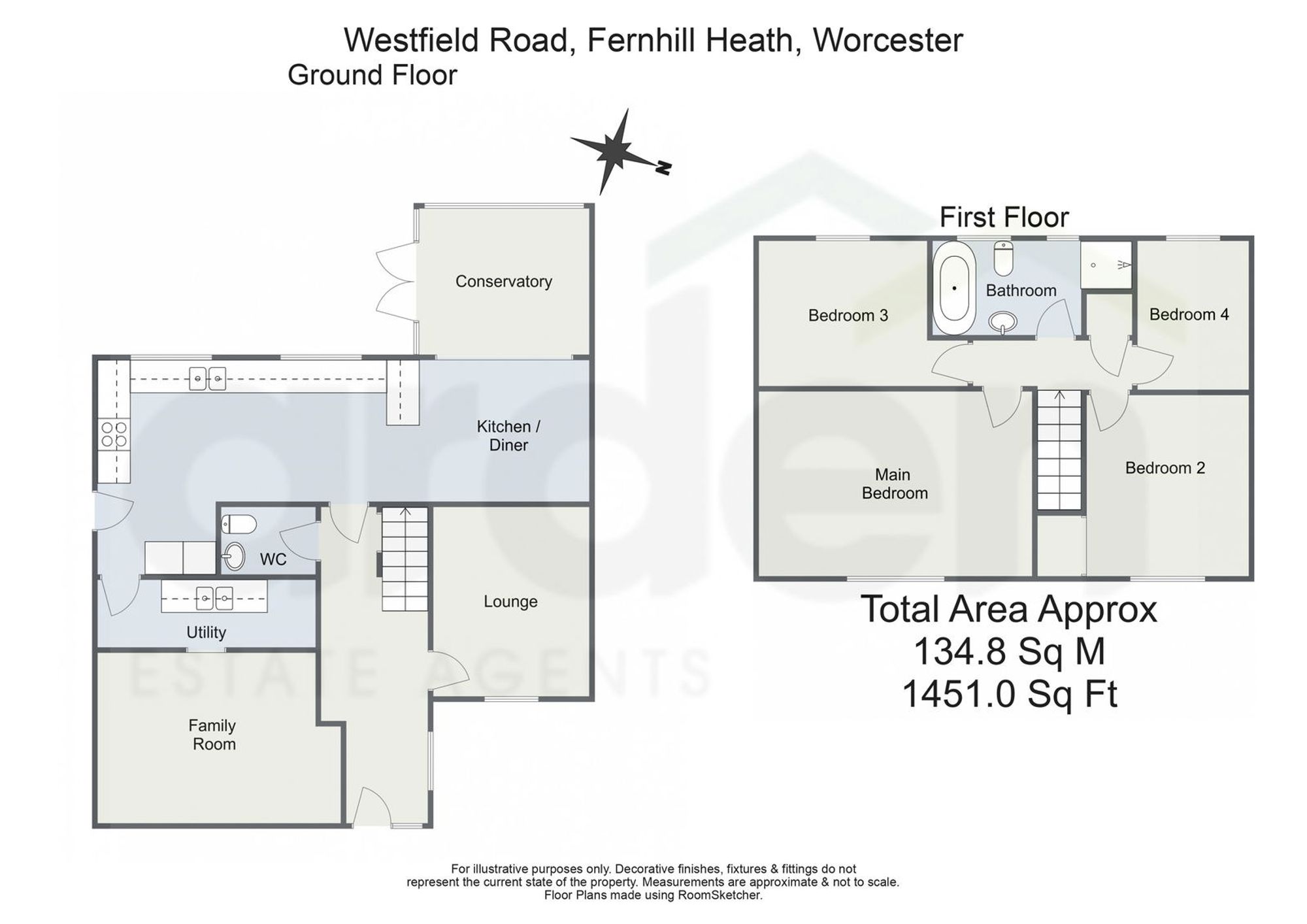 1 Westfield Road, Worcester floorplan