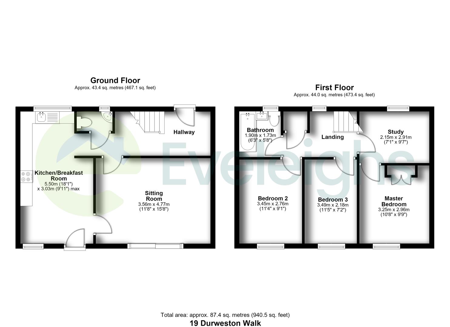 19, Durweston Walk, Bristol floorplan