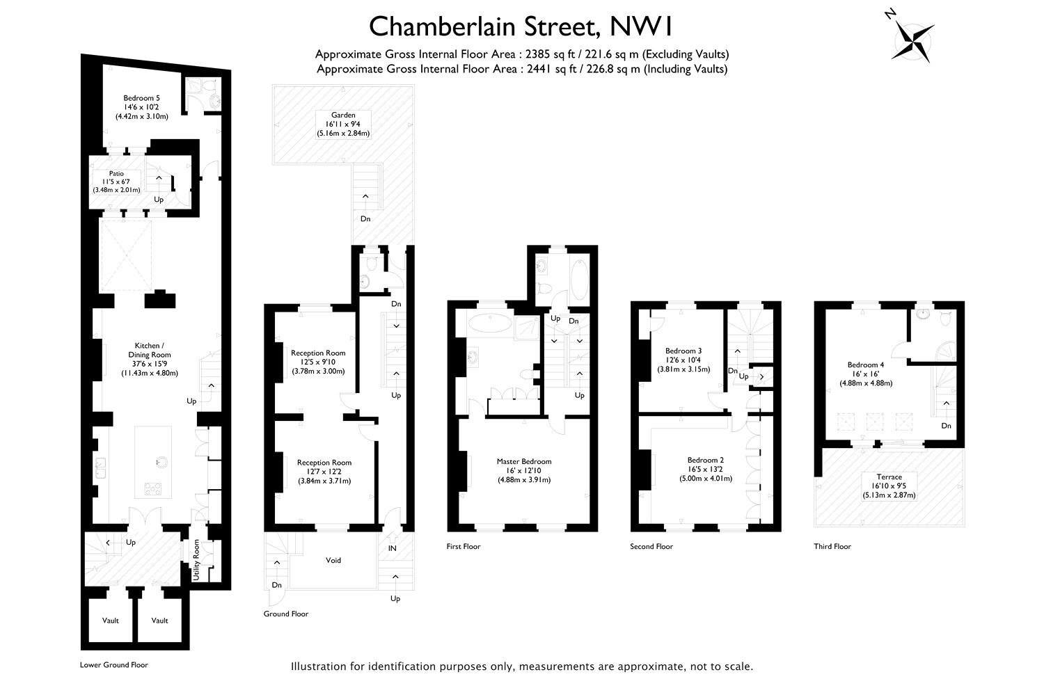 5 Bedrooms Terraced house for sale in Chamberlain Street, London NW1