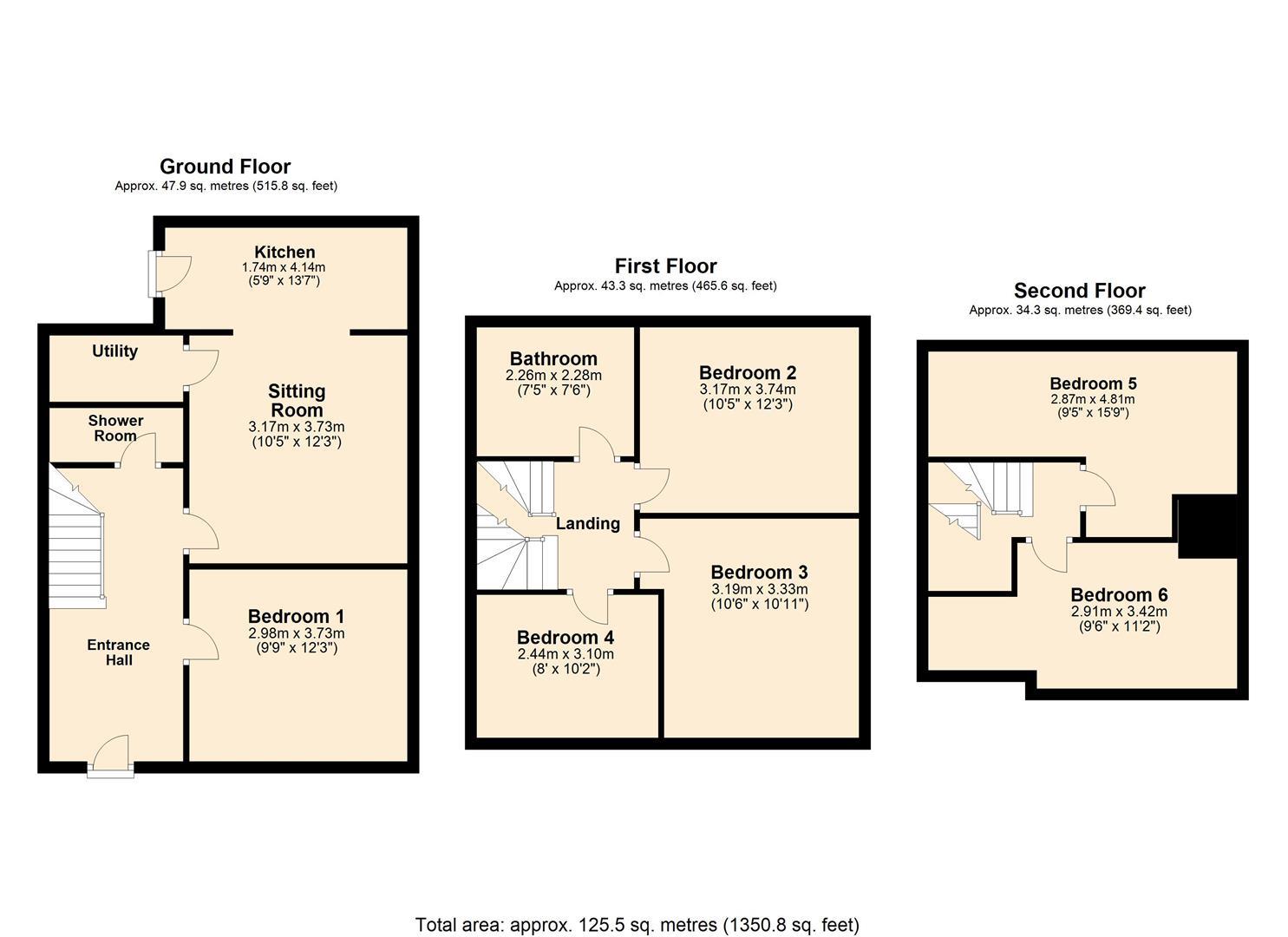 Union Road, Exeter floorplan