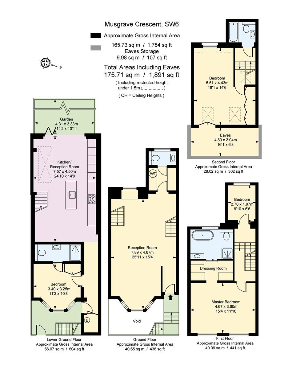 4 Bedrooms Terraced house to rent in Musgrave Crescent, London SW6