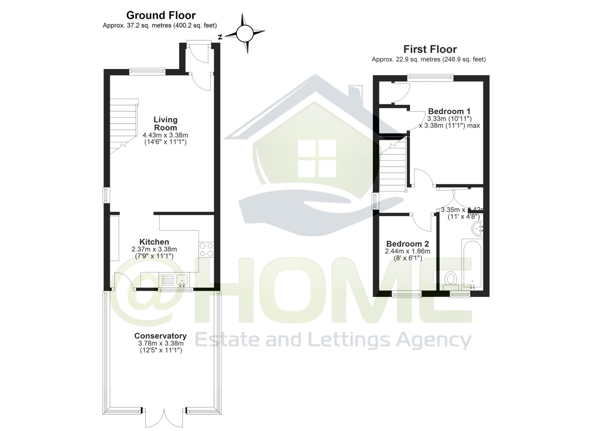 2 Bedrooms End terrace house for sale in Pevensey Road, Southwater, Horsham RH13