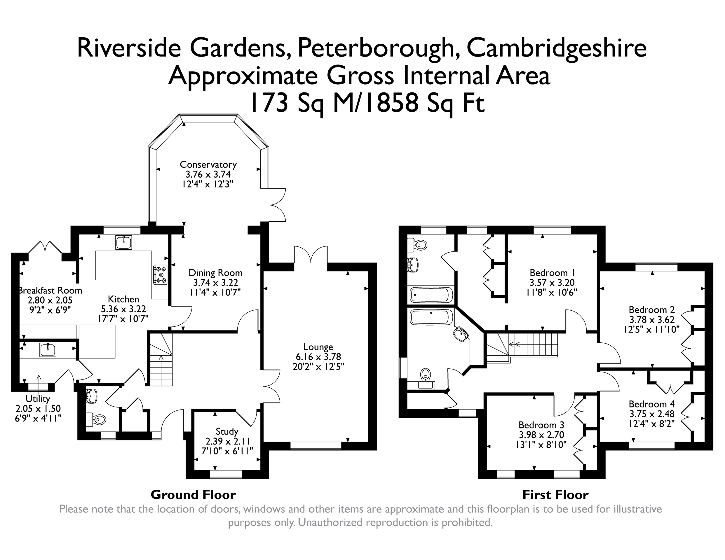 Riverside Gardens, Peterborough PE3, 4 bedroom detached house for sale