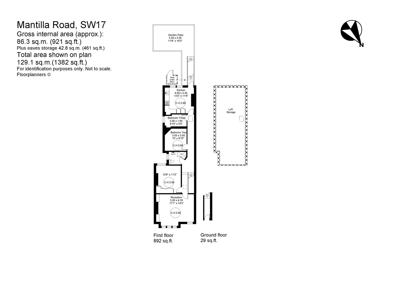 Mantilla Road, Balham, London, SW17 floorplan