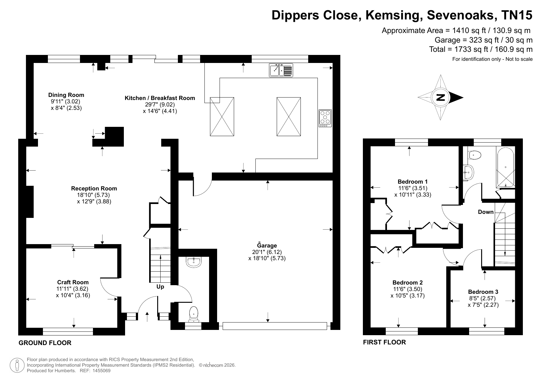11, Dippers Close, Sevenoaks floorplan