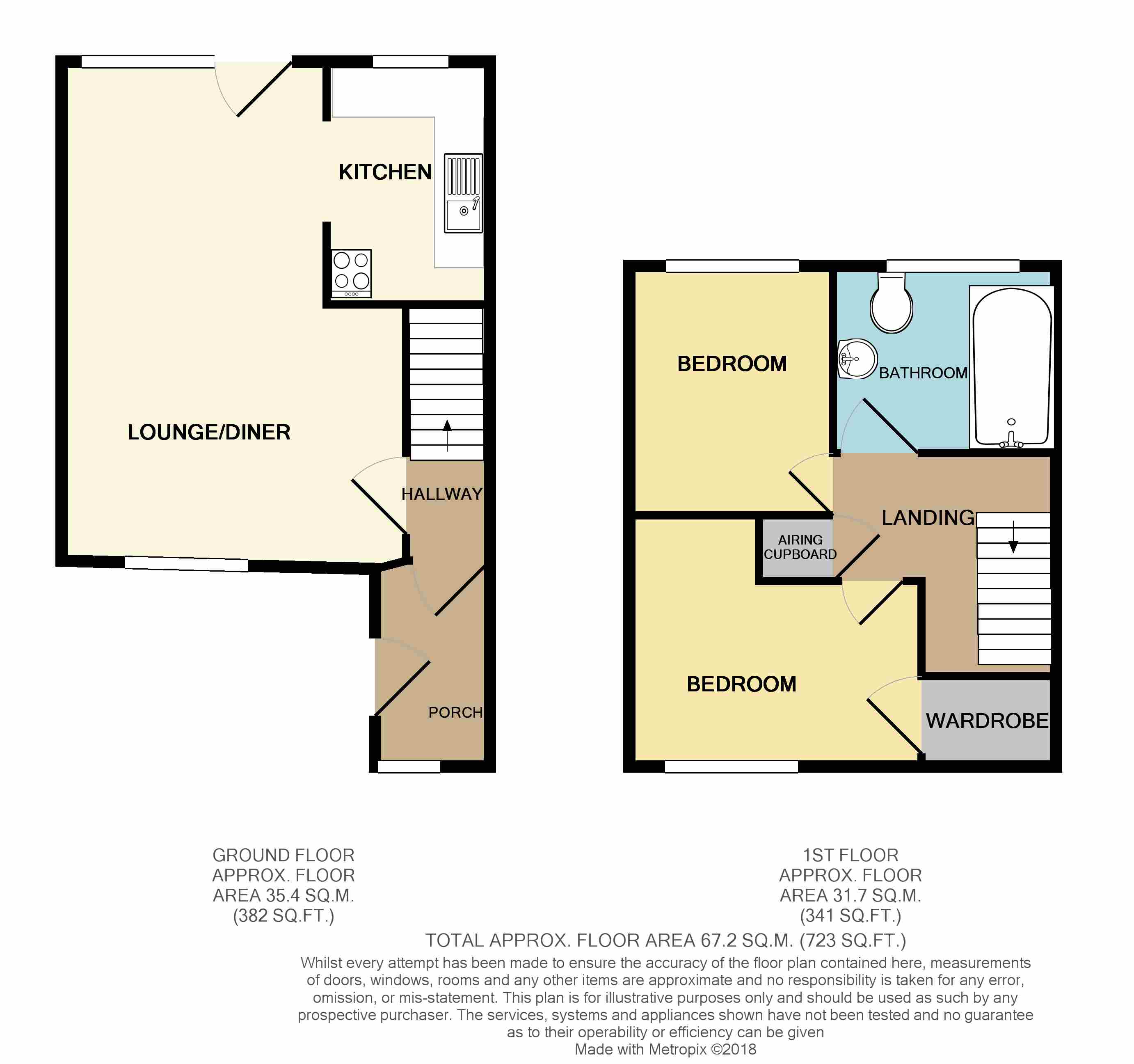 2 Bedrooms Terraced house to rent in Baileys Field, Ashford TN23