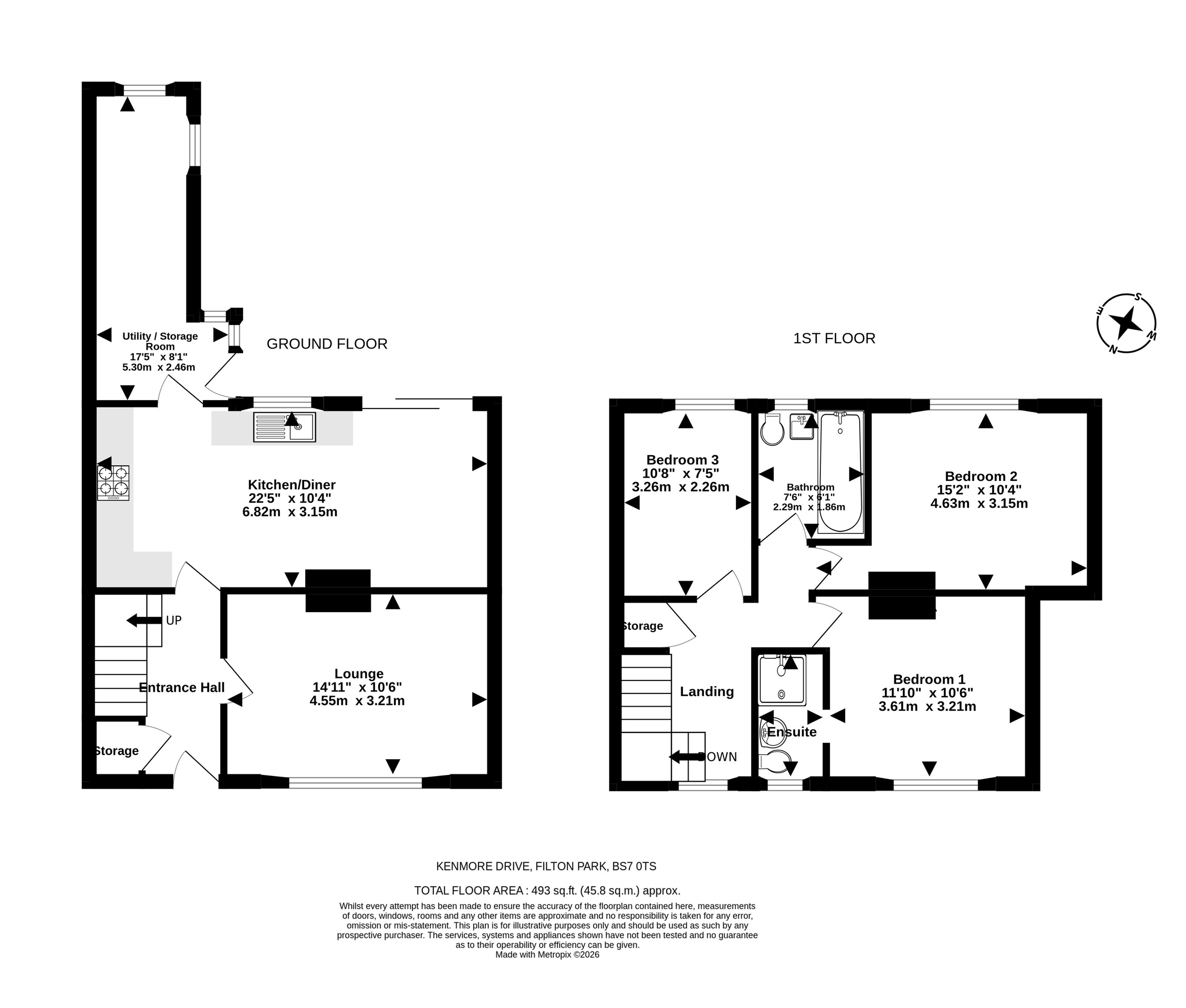 39 Kenmore Drive, Bristol floorplan