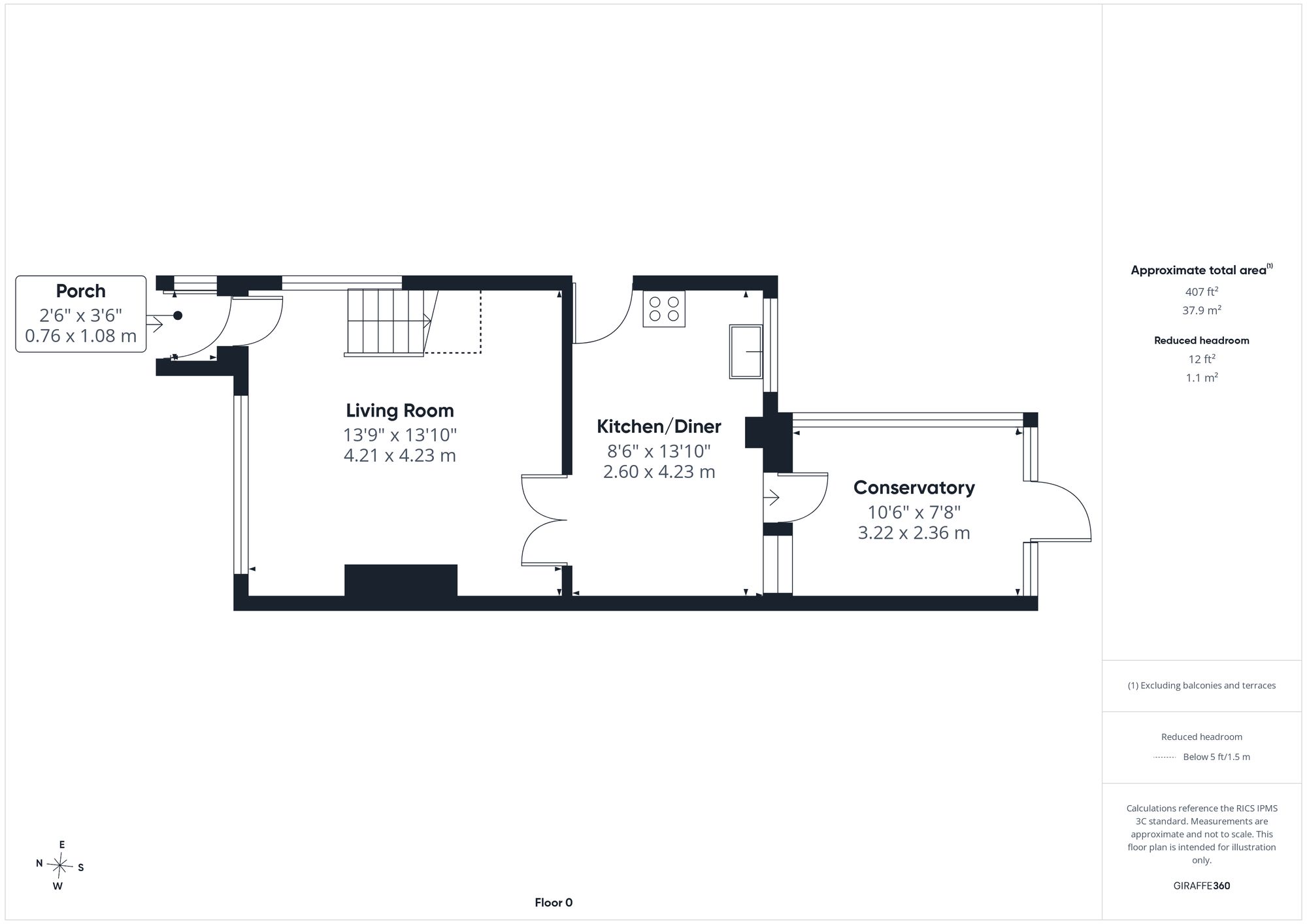 12 Hamilton Close, Hinckley floorplan