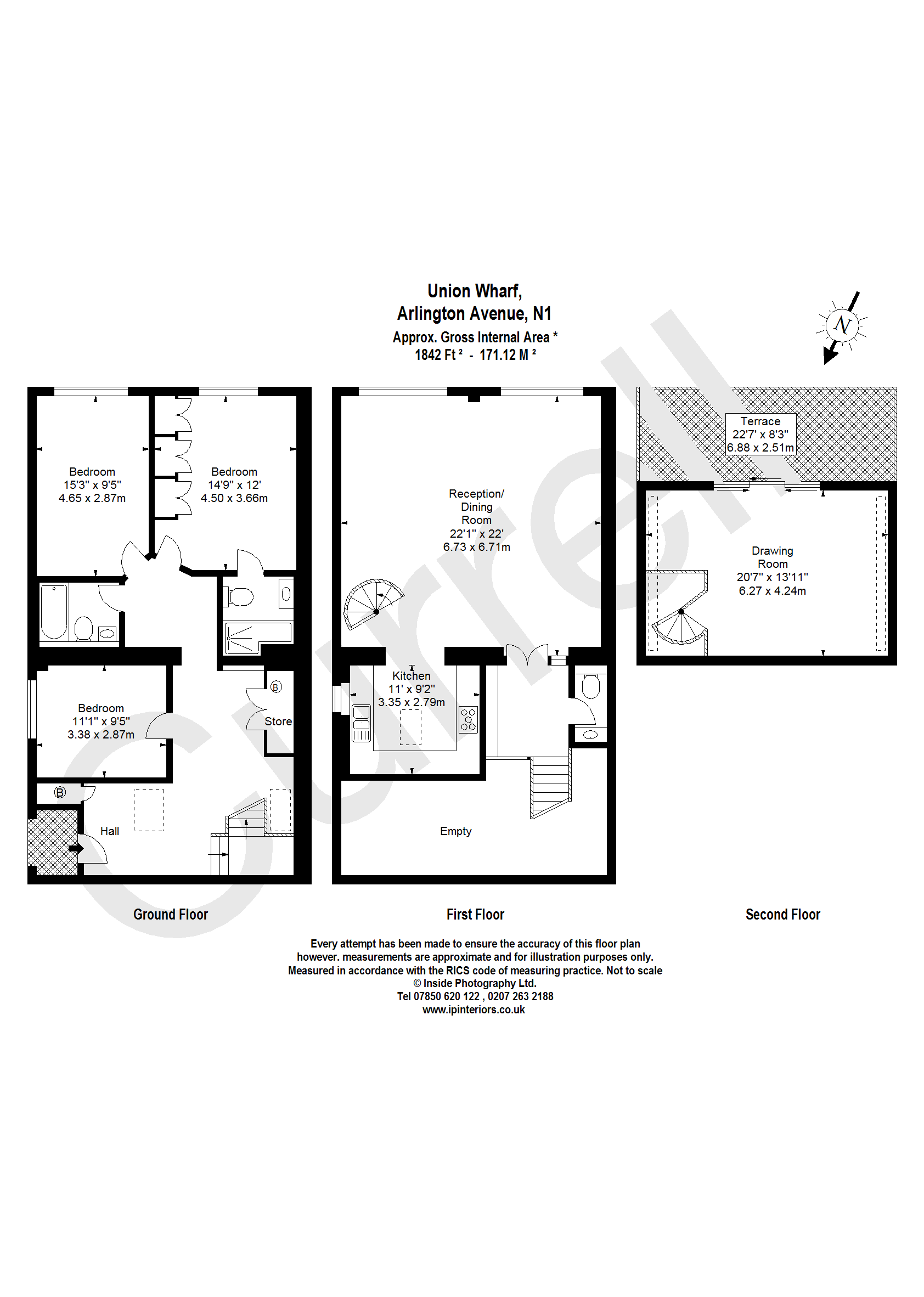 3 bed terraced house for sale in Union Wharf, Arlington Avenue