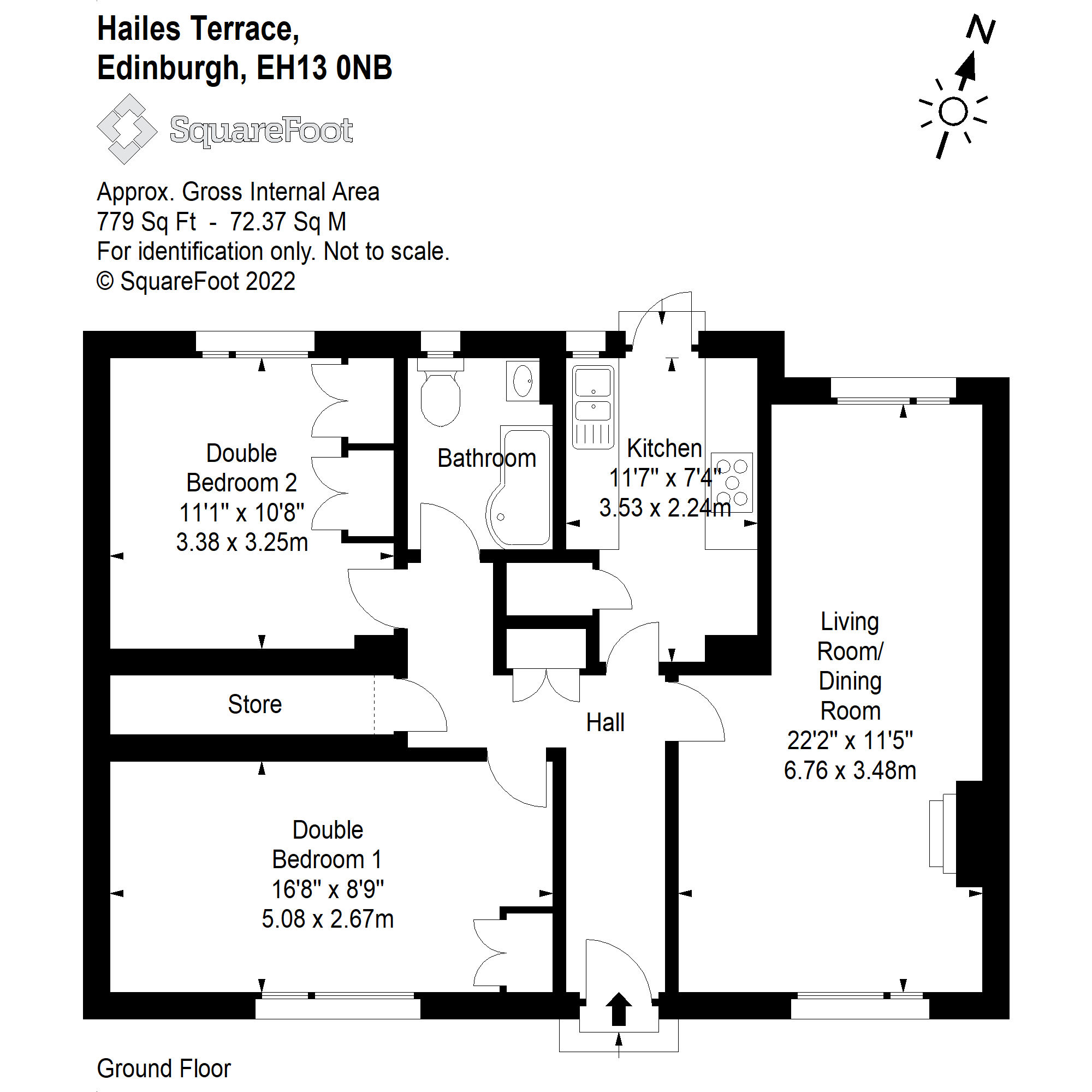 14, Hailes Terrace, Edinburgh floorplan