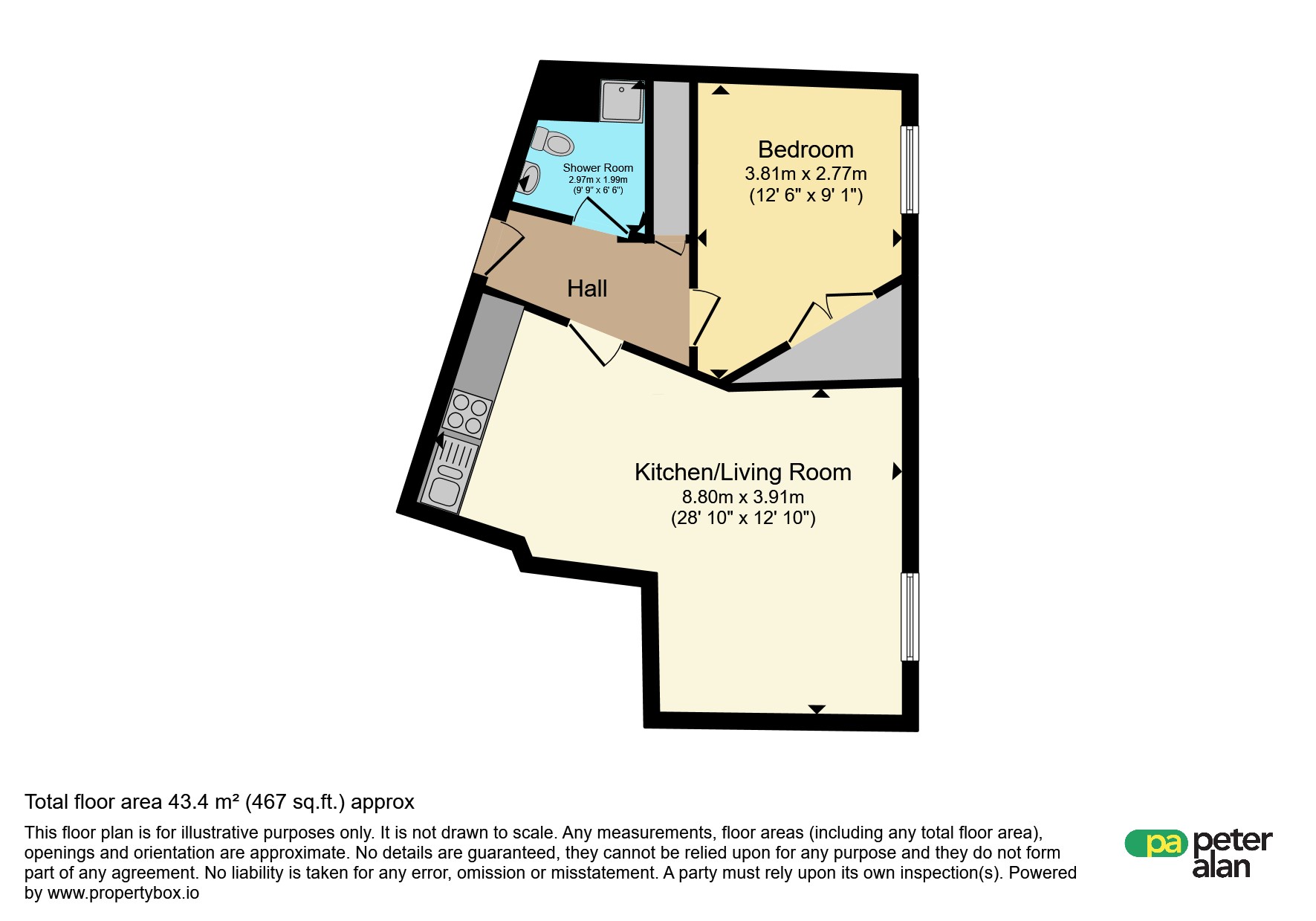 Bute Terrace, Cardiff floorplan