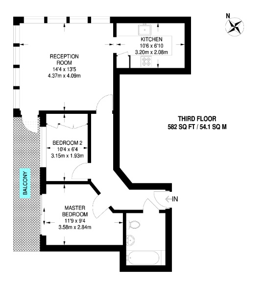 Greens End, Woolwich floorplan