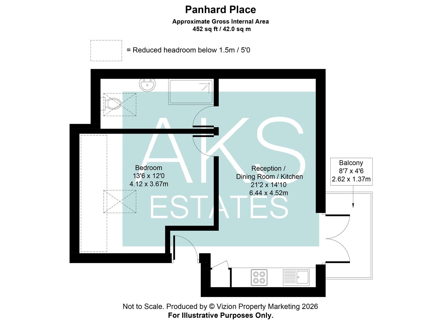 11a, Flat 2, Panhard Place, Southall floorplan