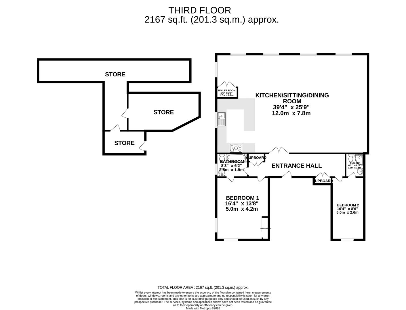 Flat 8, Groves Malthouse, Spring Road, Weymouth floorplan