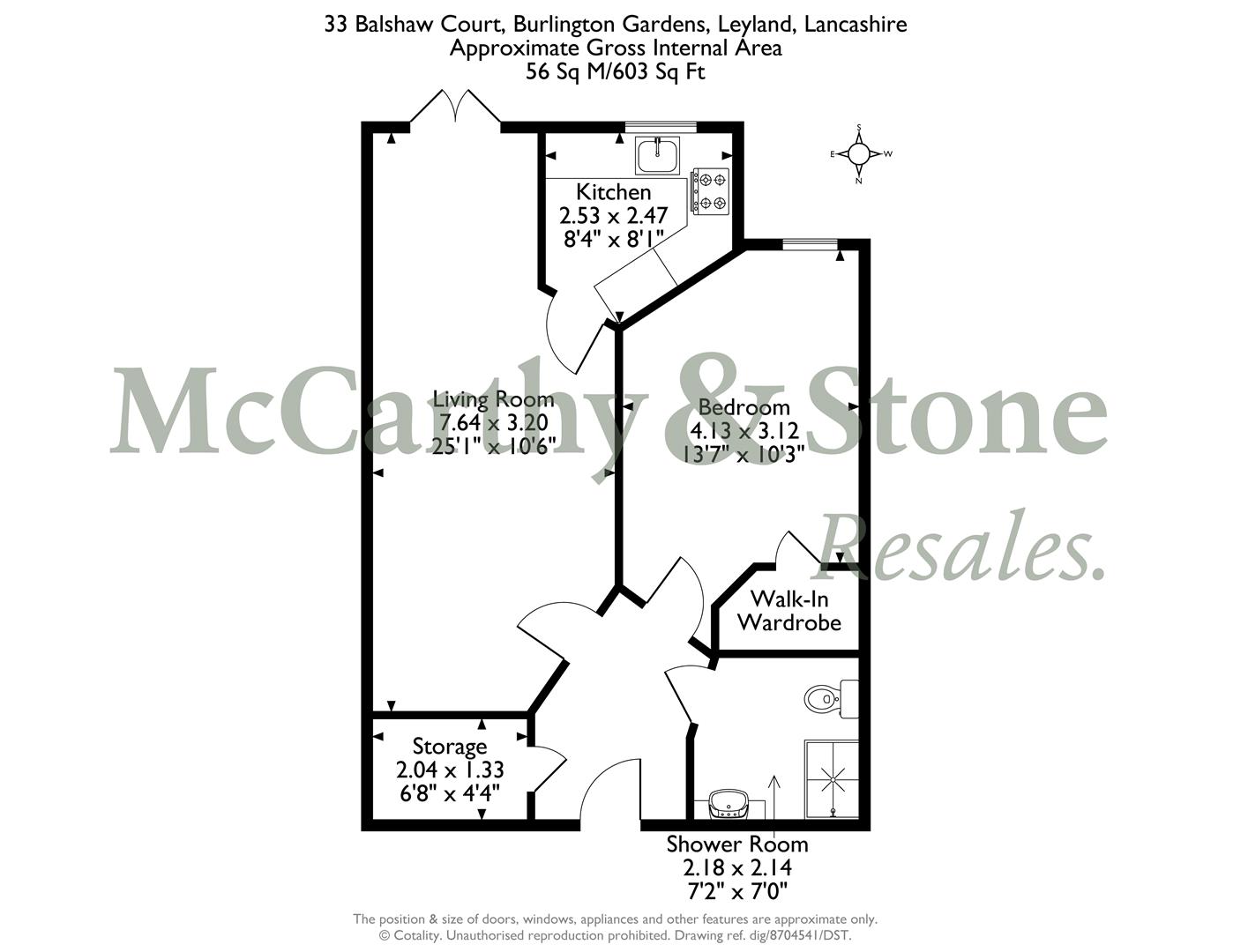 33 Balshaw Court, Burlington Gardens, Leyland floorplan