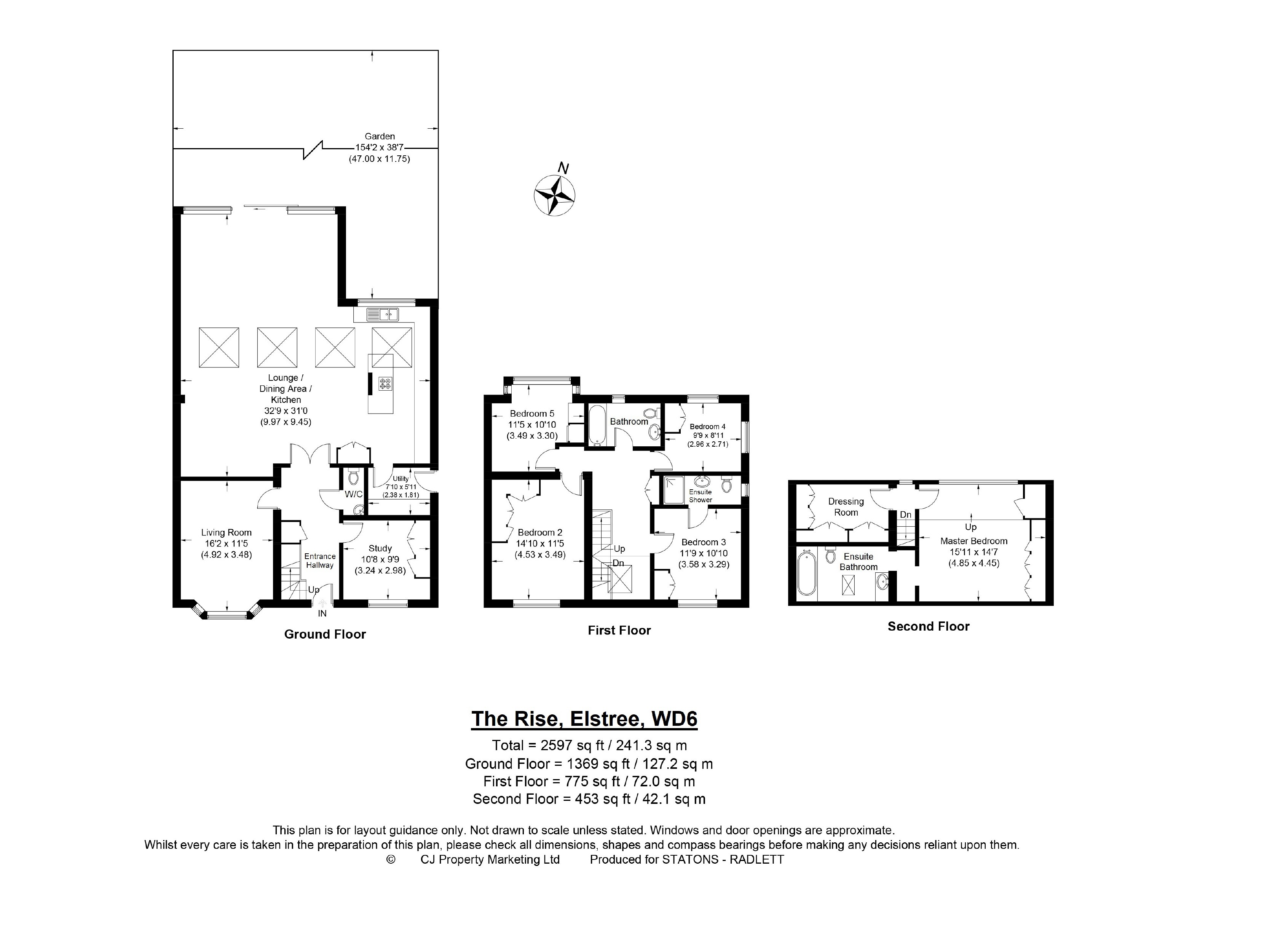 5 Bedrooms Detached house for sale in The Rise, Elstree, Herts WD6