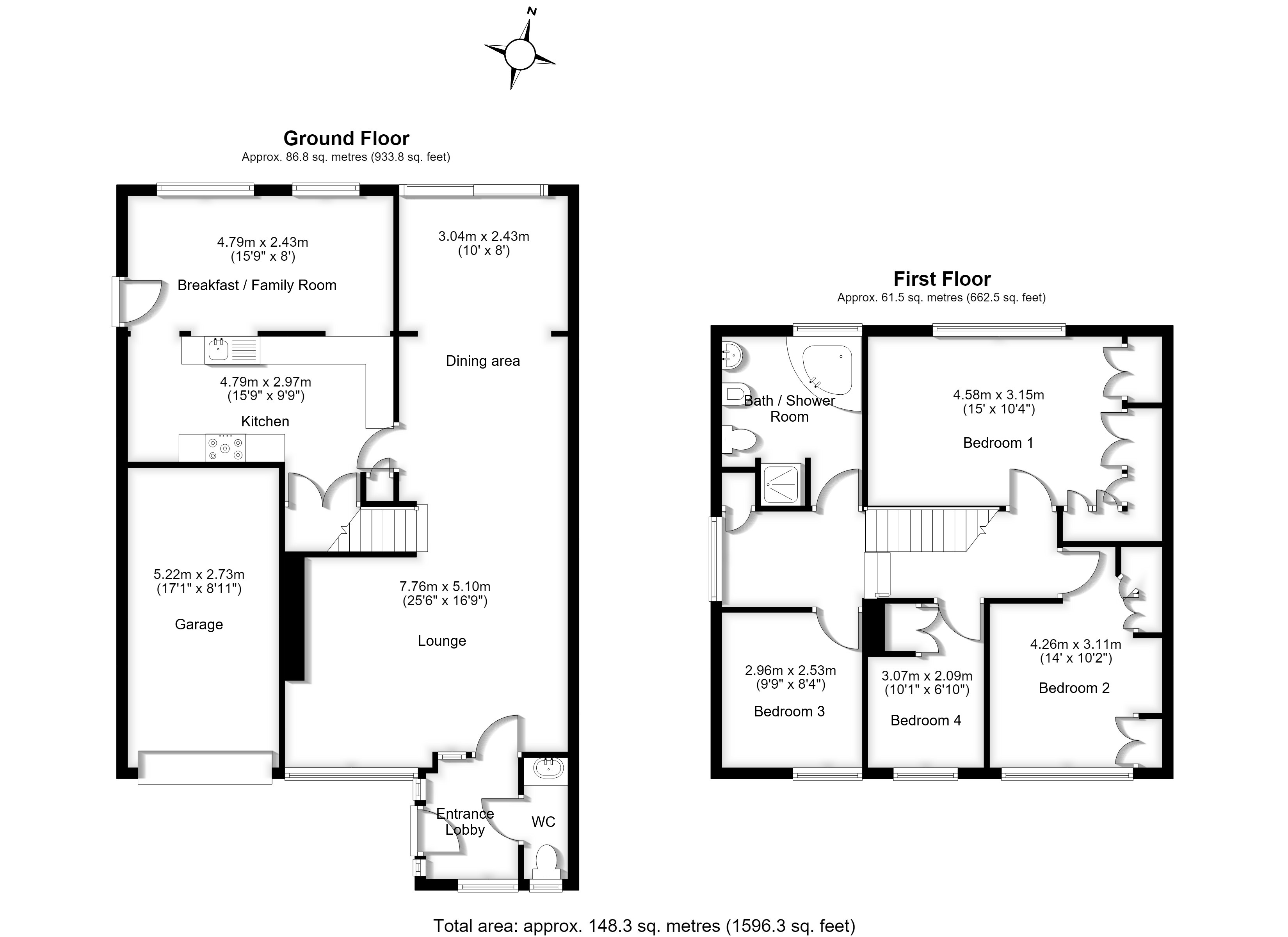 23, The Elms, Codicote floorplan