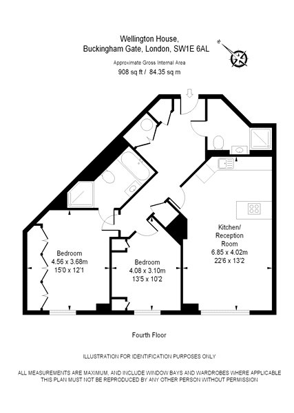 Apartment 34,, Wellington House, Westminster floorplan