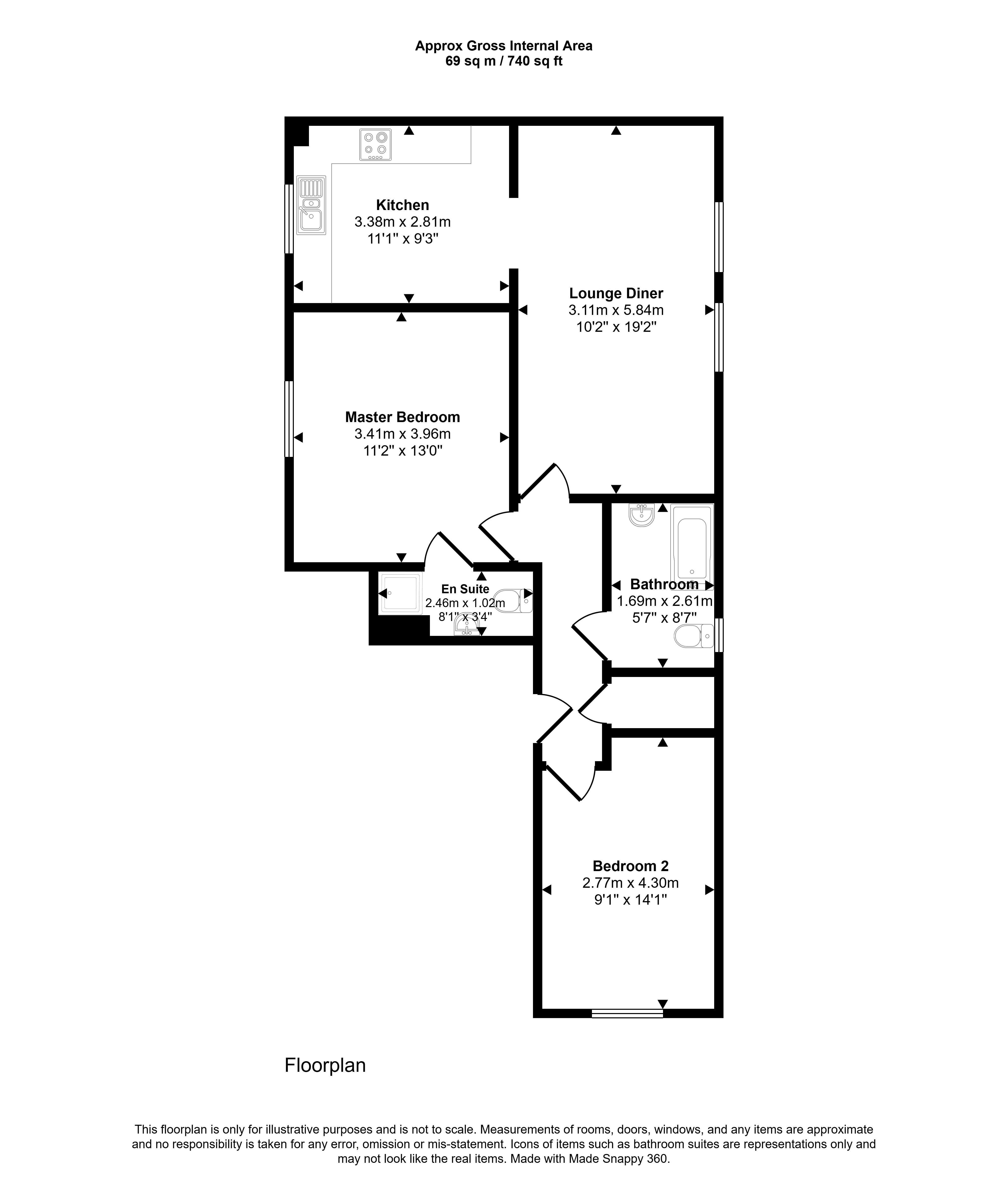 10, Newington Drive, North Shields floorplan