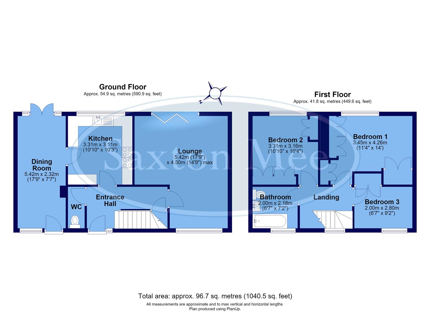 11, Whitehead Avenue, Sheffield floorplan