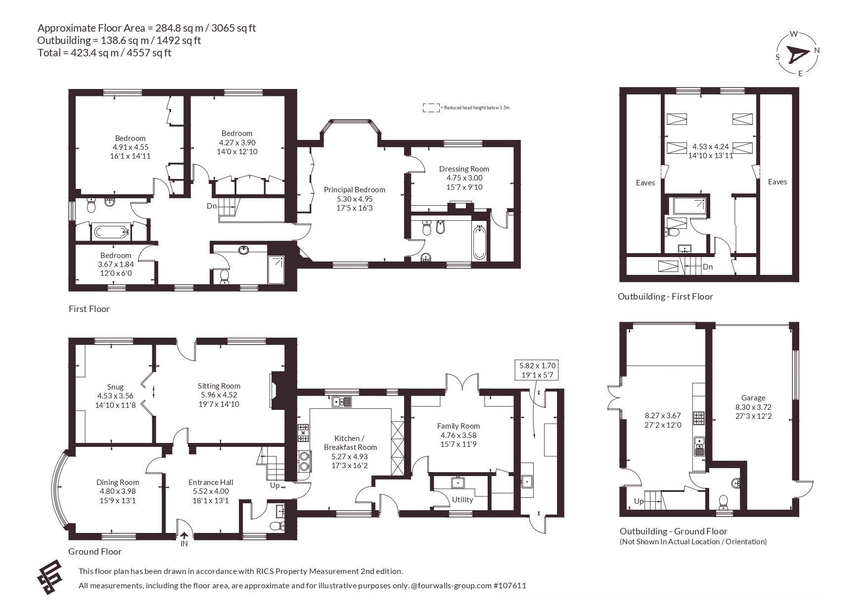 Foliejon,, Warborough Road, Letcombe Regis floorplan
