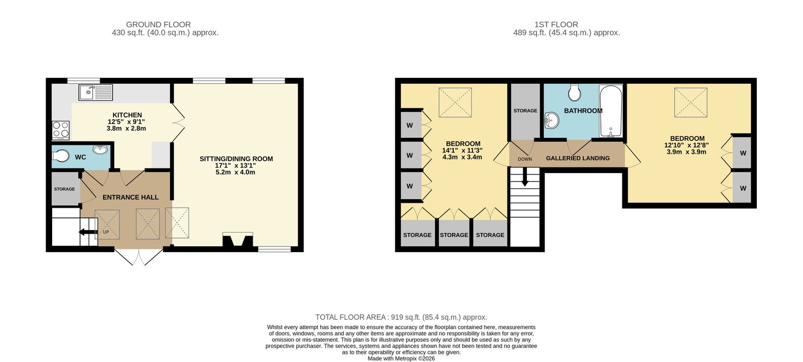 1 The Stables, Ledbury floorplan