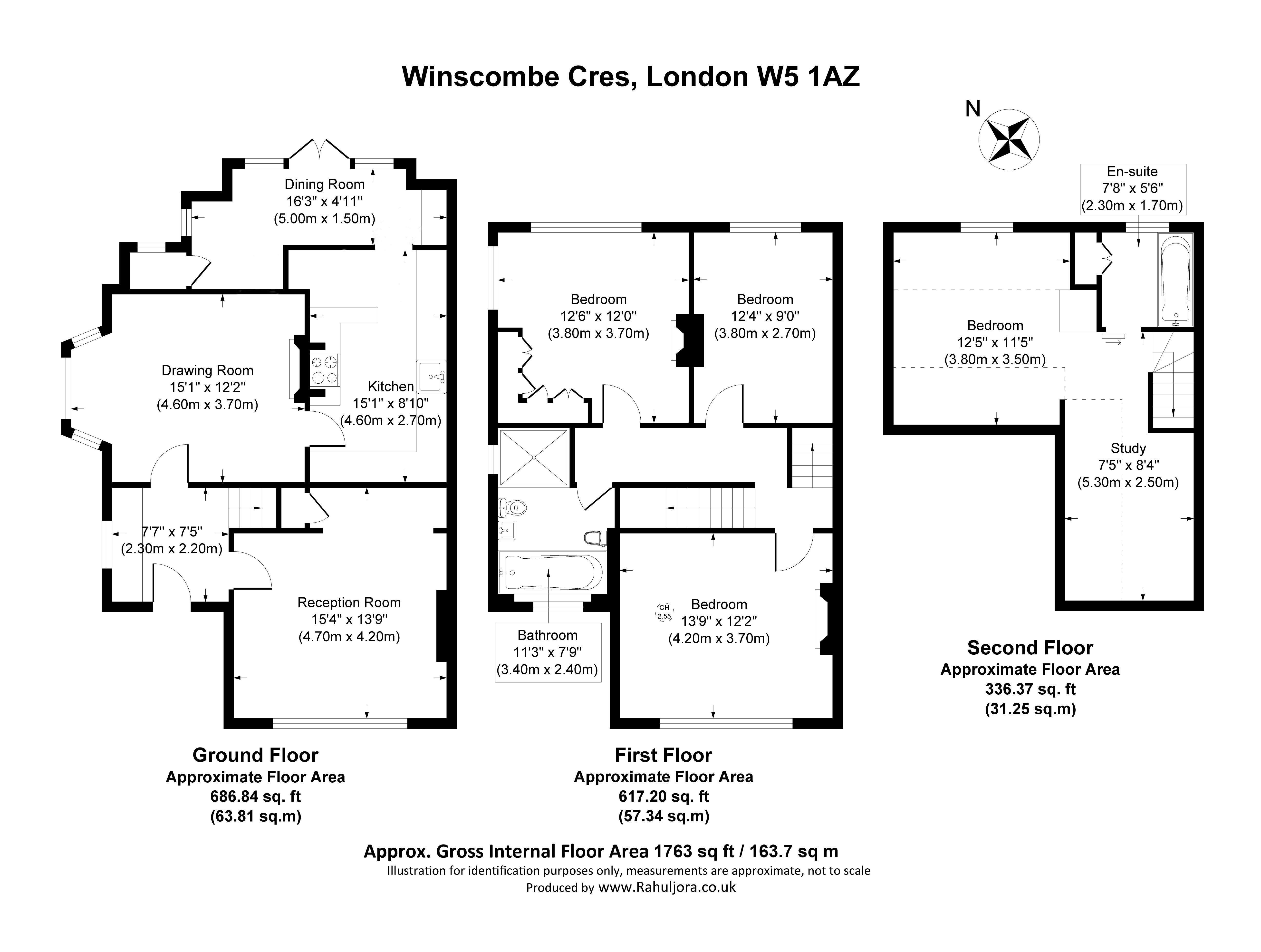 11, Winscombe Crescent, London floorplan