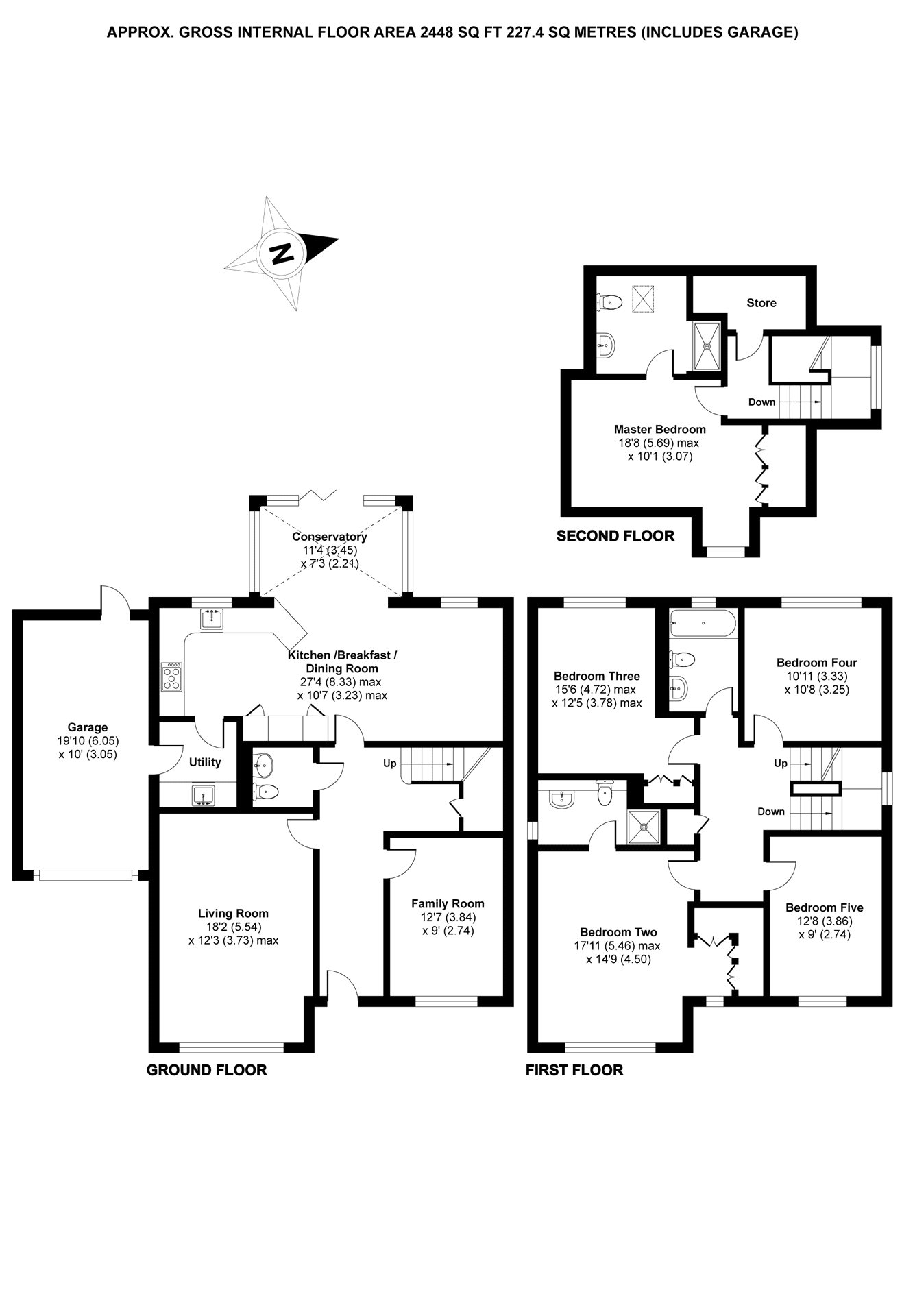 5 Bedrooms Detached house for sale in Curlew Grove, Blackwater, Camberley GU17