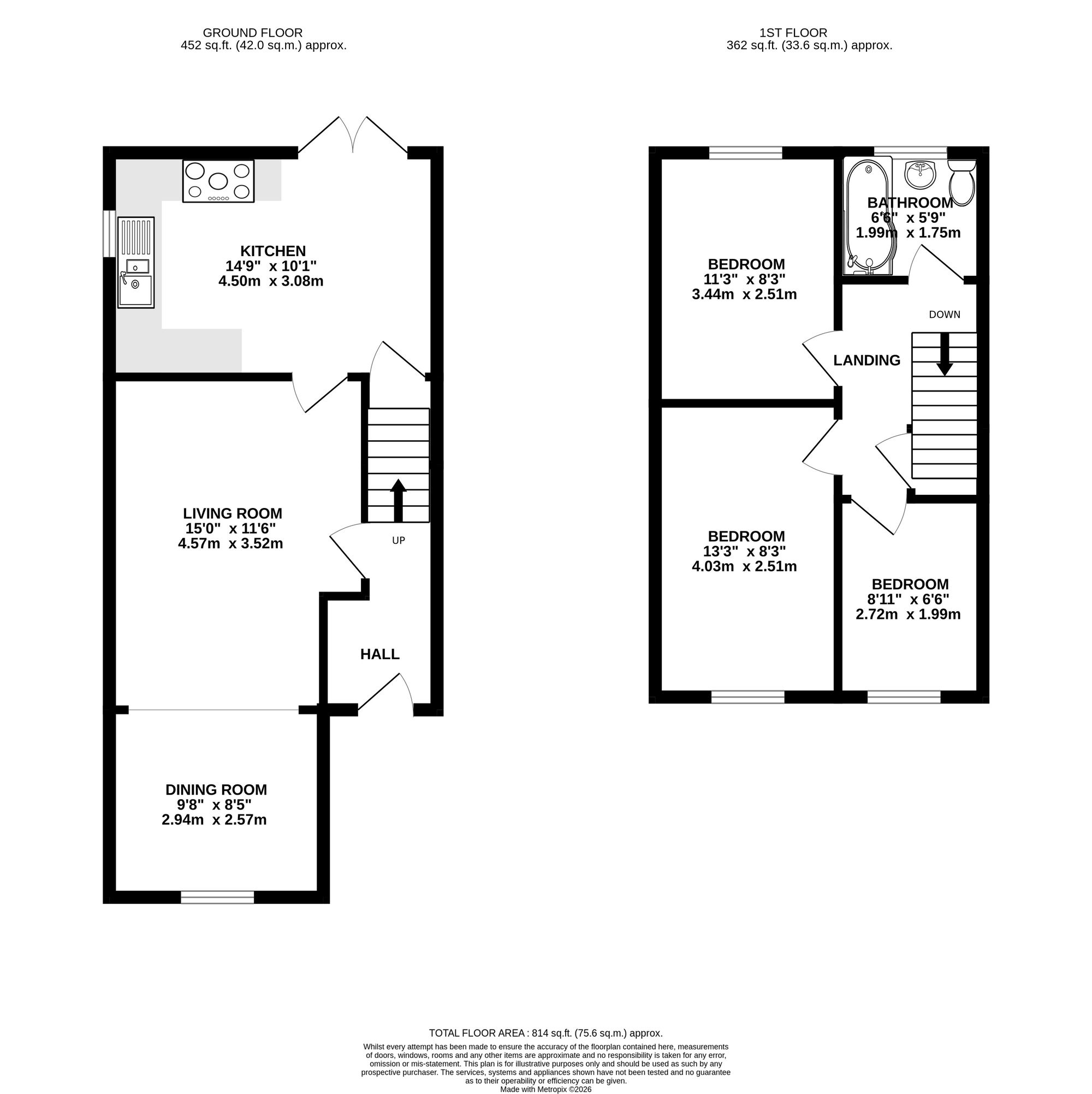 40 Spring Grove, Cwmbran floorplan