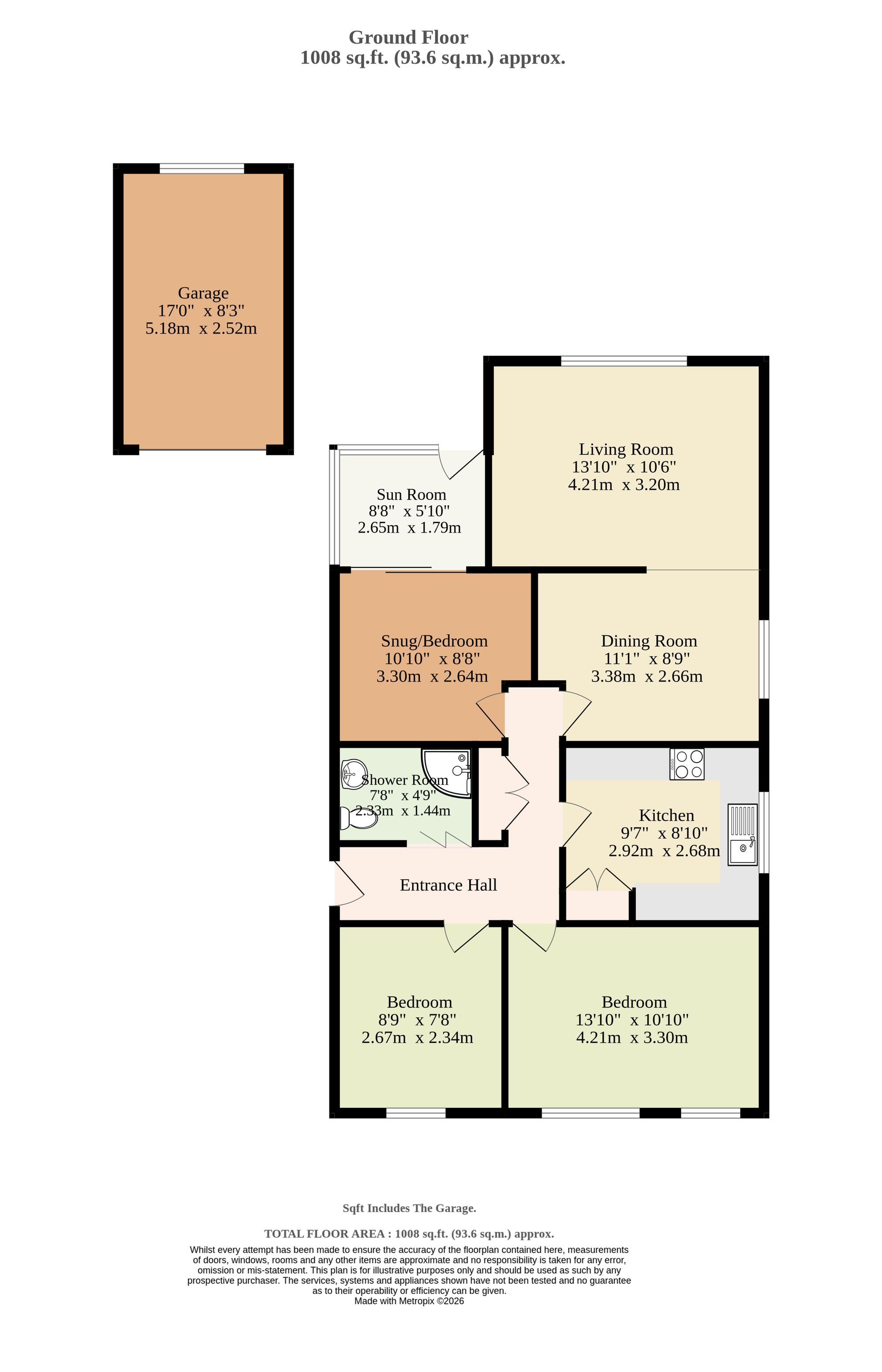 5 Worlingham Way, Lowestoft floorplan