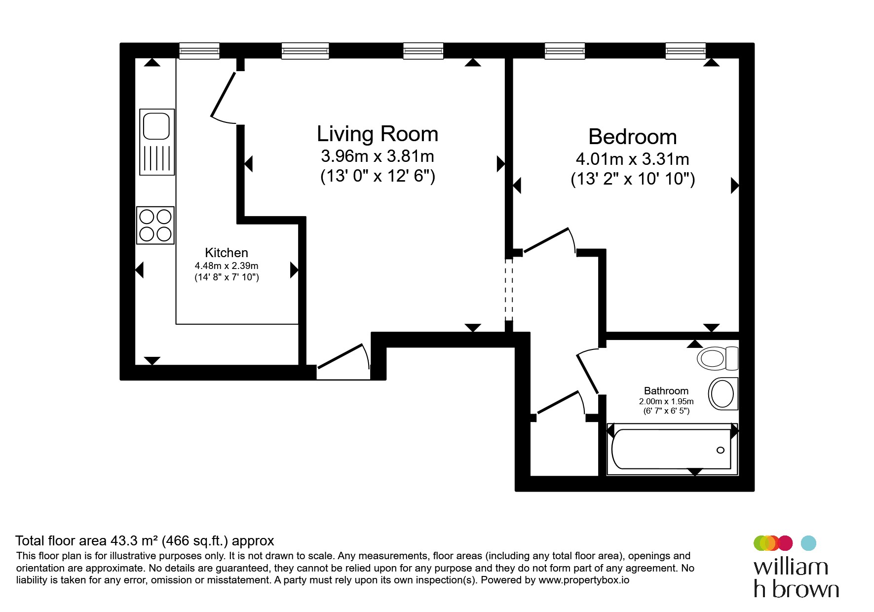 Flat 10, 34, Foundation Street, Ipswich floorplan