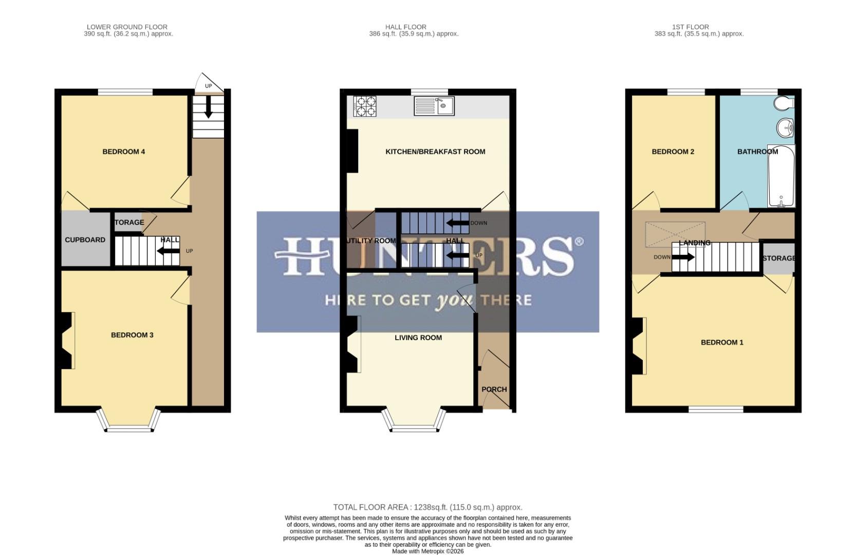 21, Fraser Street, Bristol floorplan
