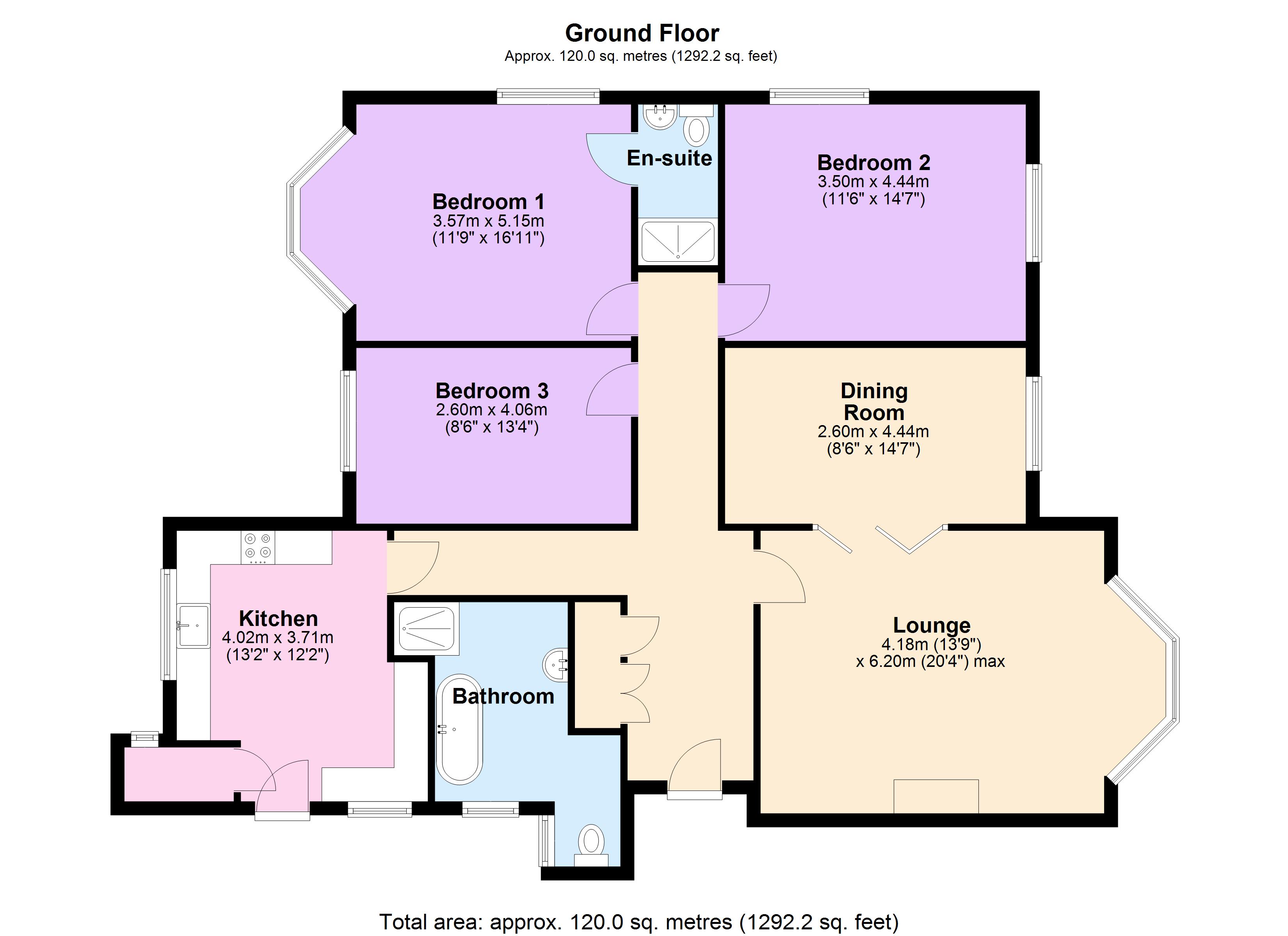 Apartment D1, Kenilworth Court, Edgbaston, Birmingham floorplan