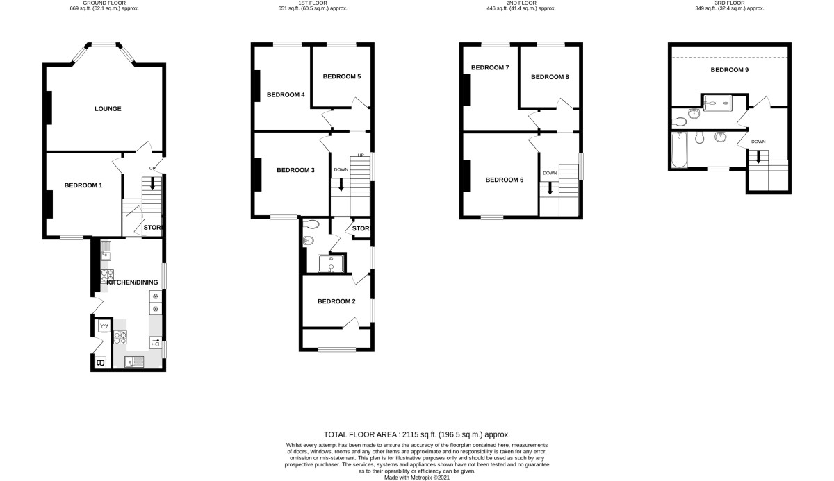 25 Union Road, 25 Union Road, Exeter floorplan