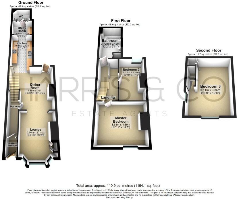 57, North Church Street, Fleetwood floorplan