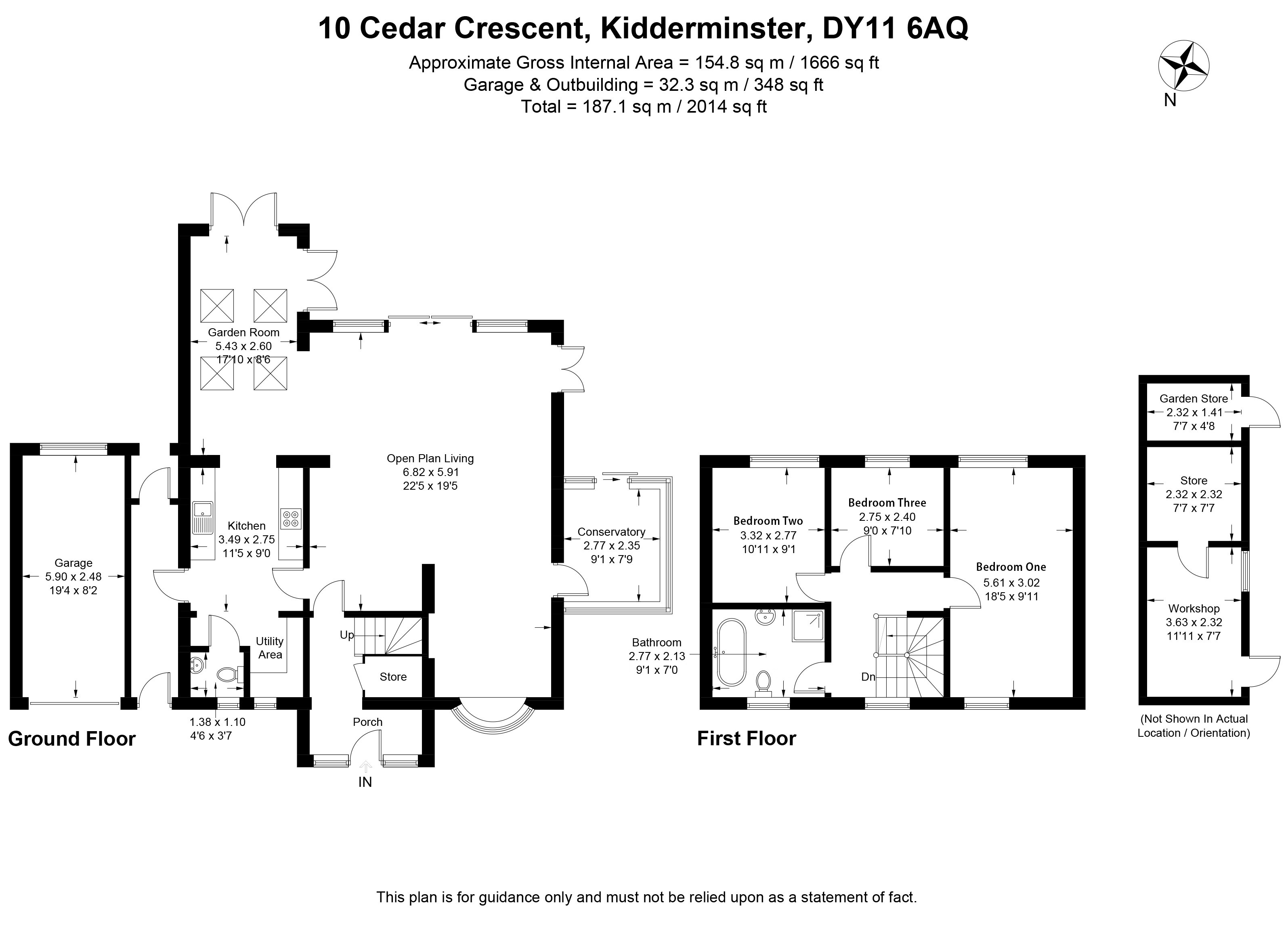 10, Cedar Crescent, Kidderminster floorplan