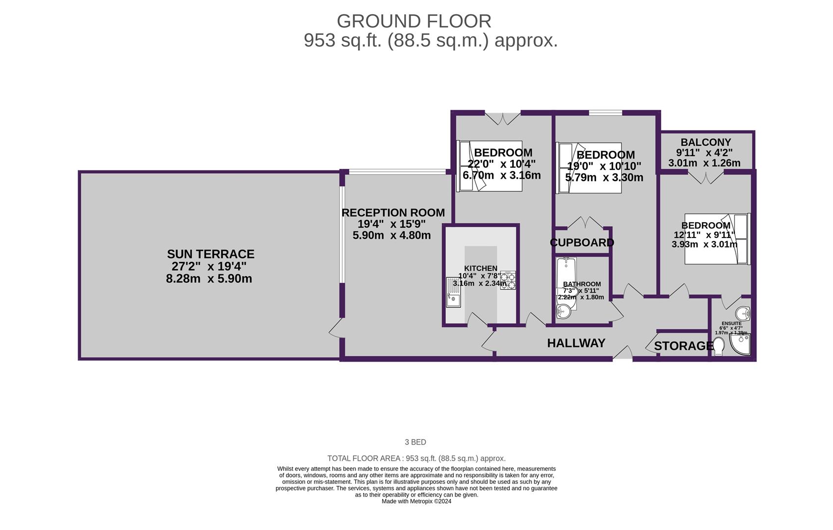 19 Cotton Square, Claremont Road, Manchester floorplan