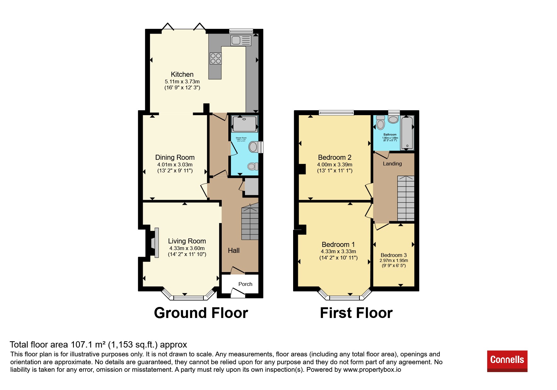 55, Conygre Road, Bristol floorplan