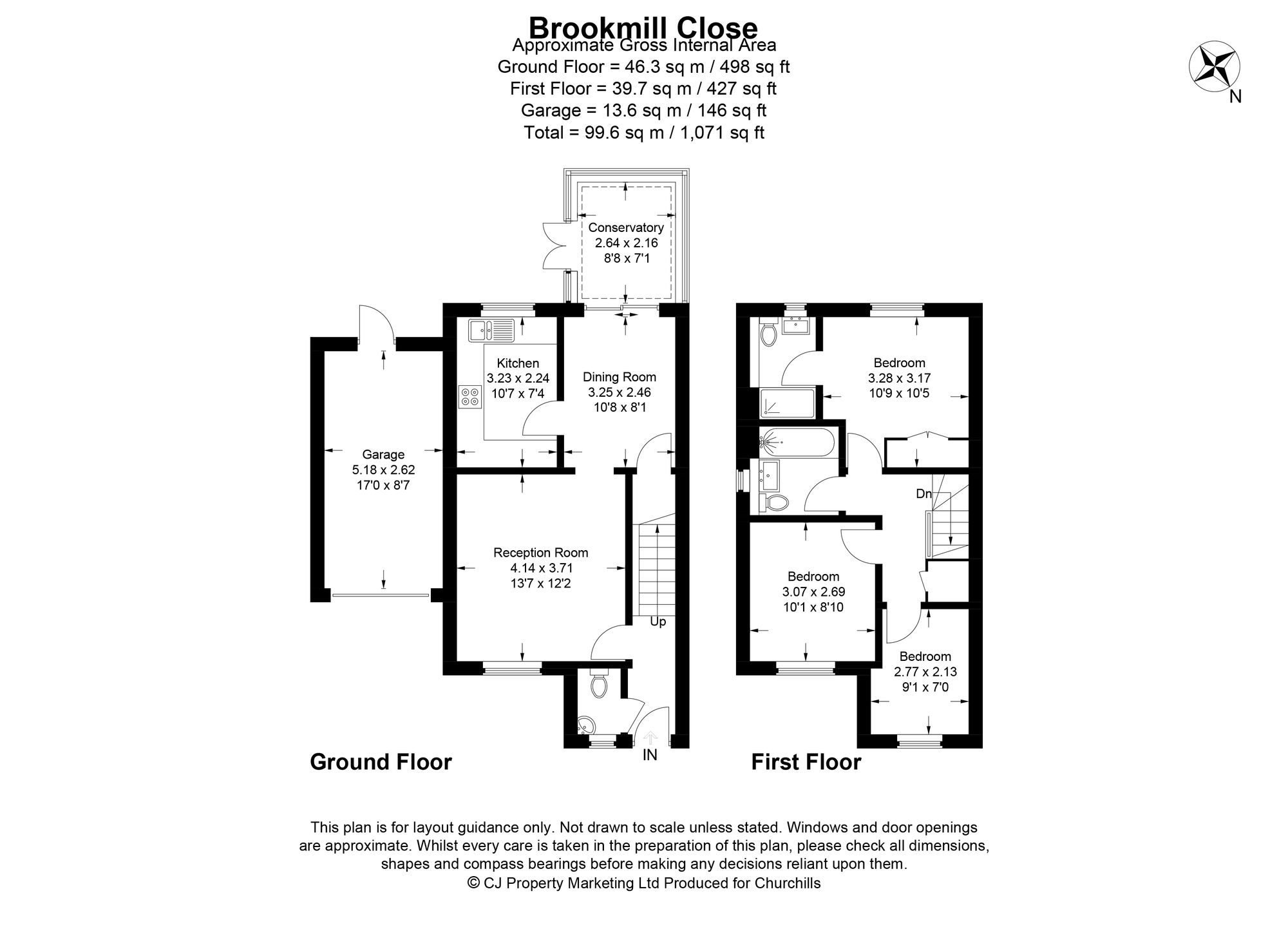 2 Brookmill Close, Watford floorplan