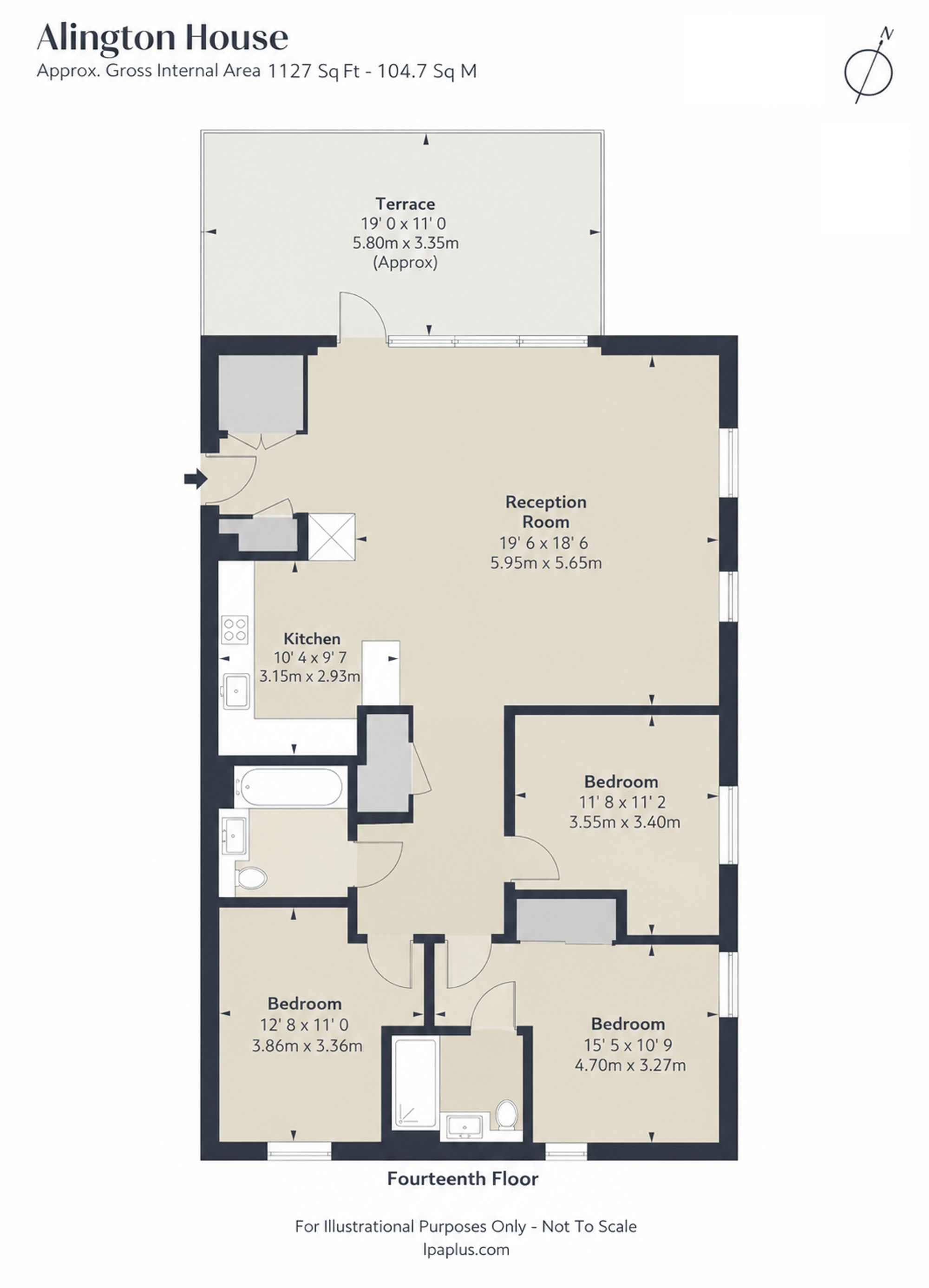 Flat 167, Alington House, London floorplan