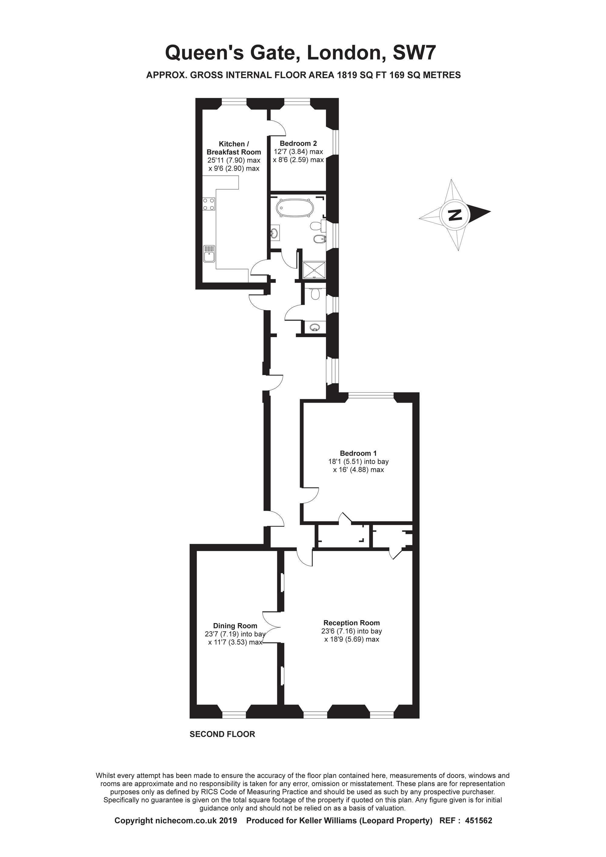 3 Bedrooms Flat for sale in Queens Gate, Kensington, London SW7