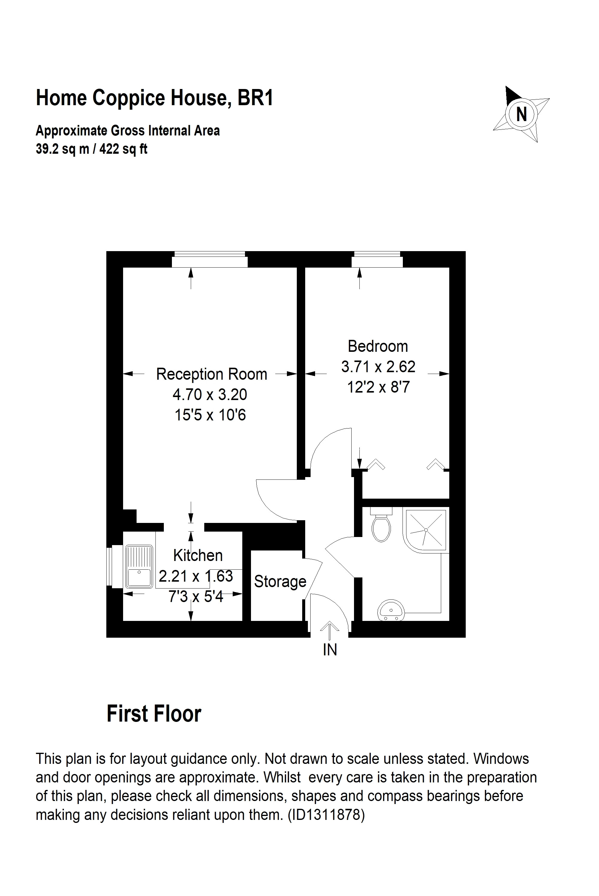 Flat 15, Home Coppice House, Bromley floorplan