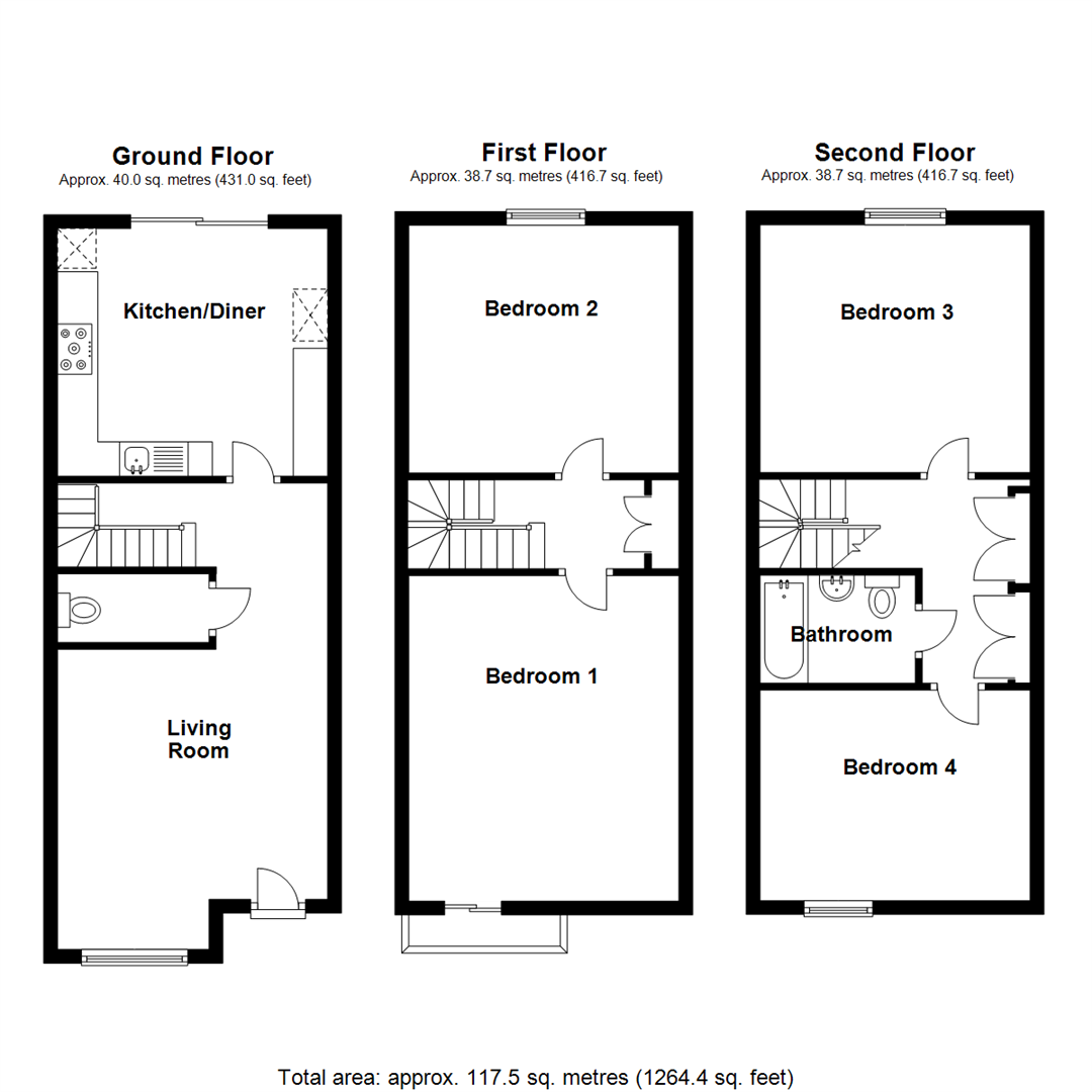 Conniburrow Boulevard, Conniburrow, Milton Keynes MK14, 4 bedroom town