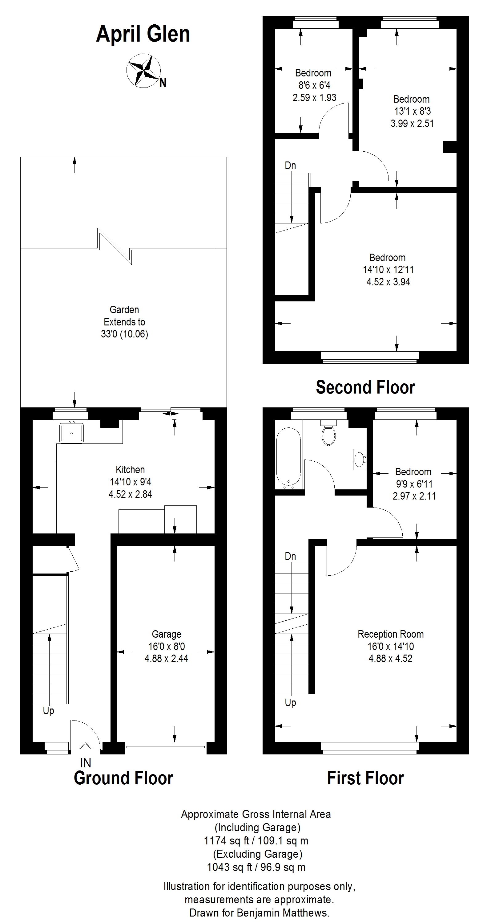 8, April Glen, London floorplan