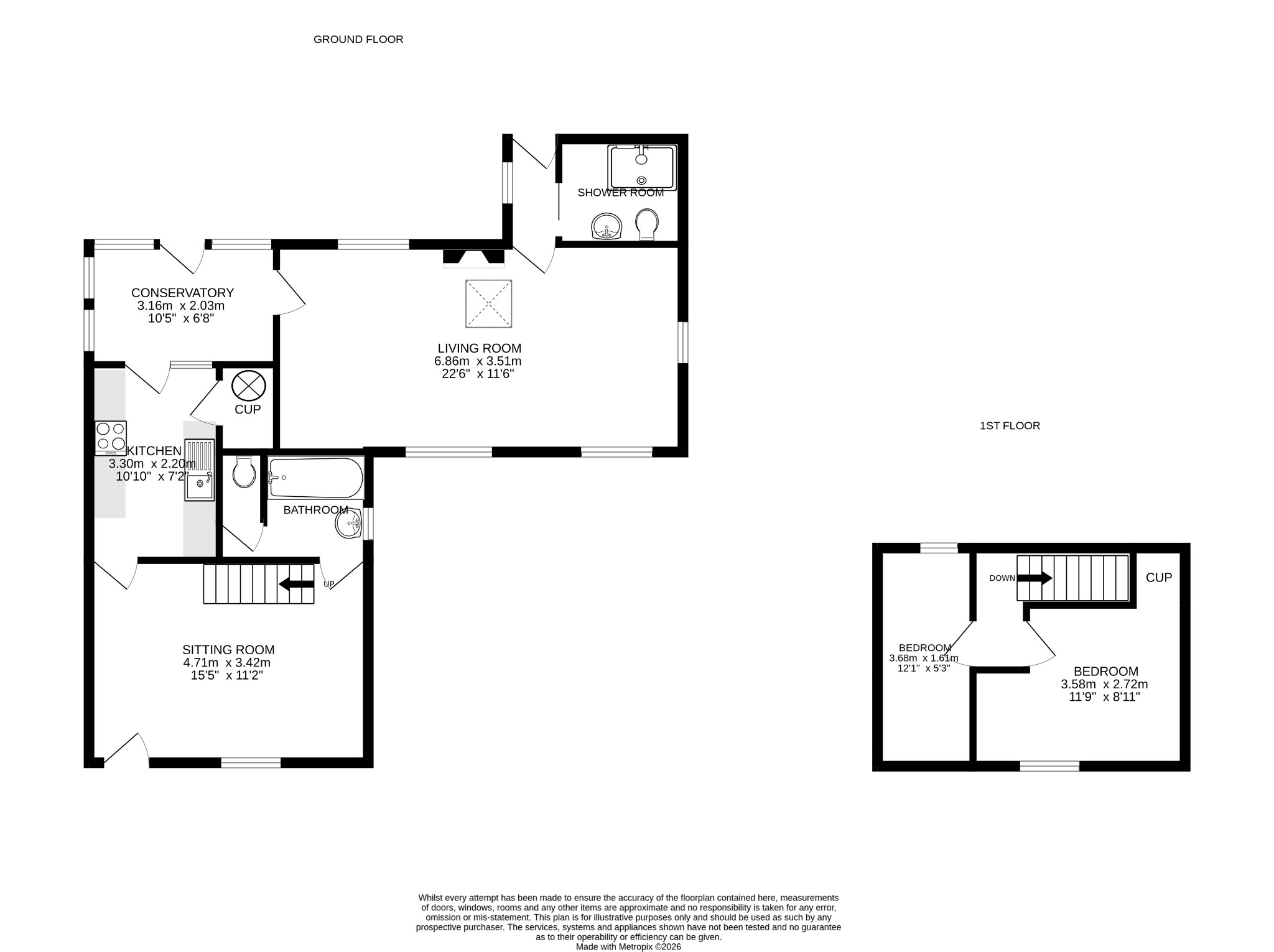 Annas Cottage, -, Helston floorplan